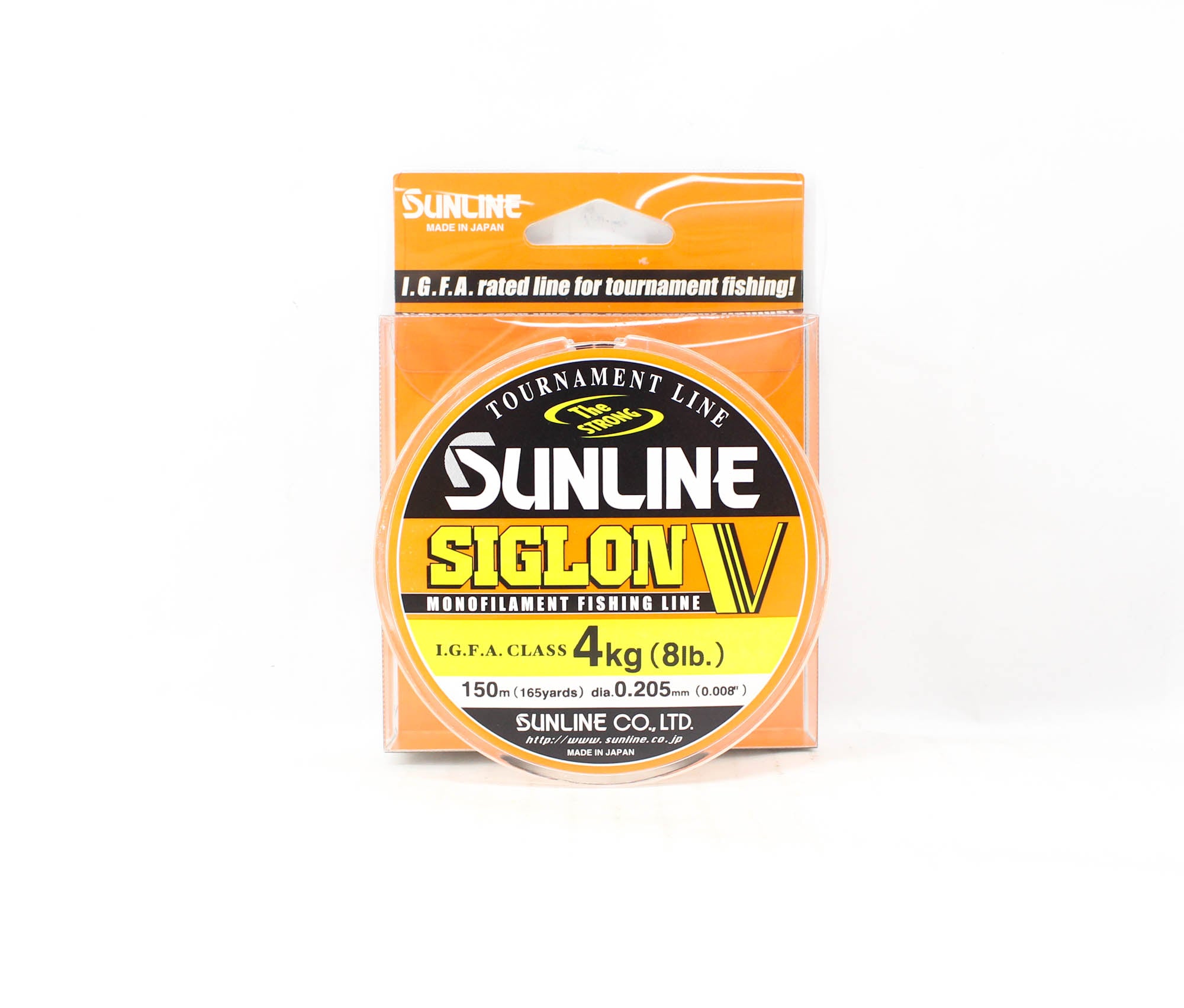 Sunline Monofilament Line Siglon V 150m 8lb Diameter 0.205mm (0451)