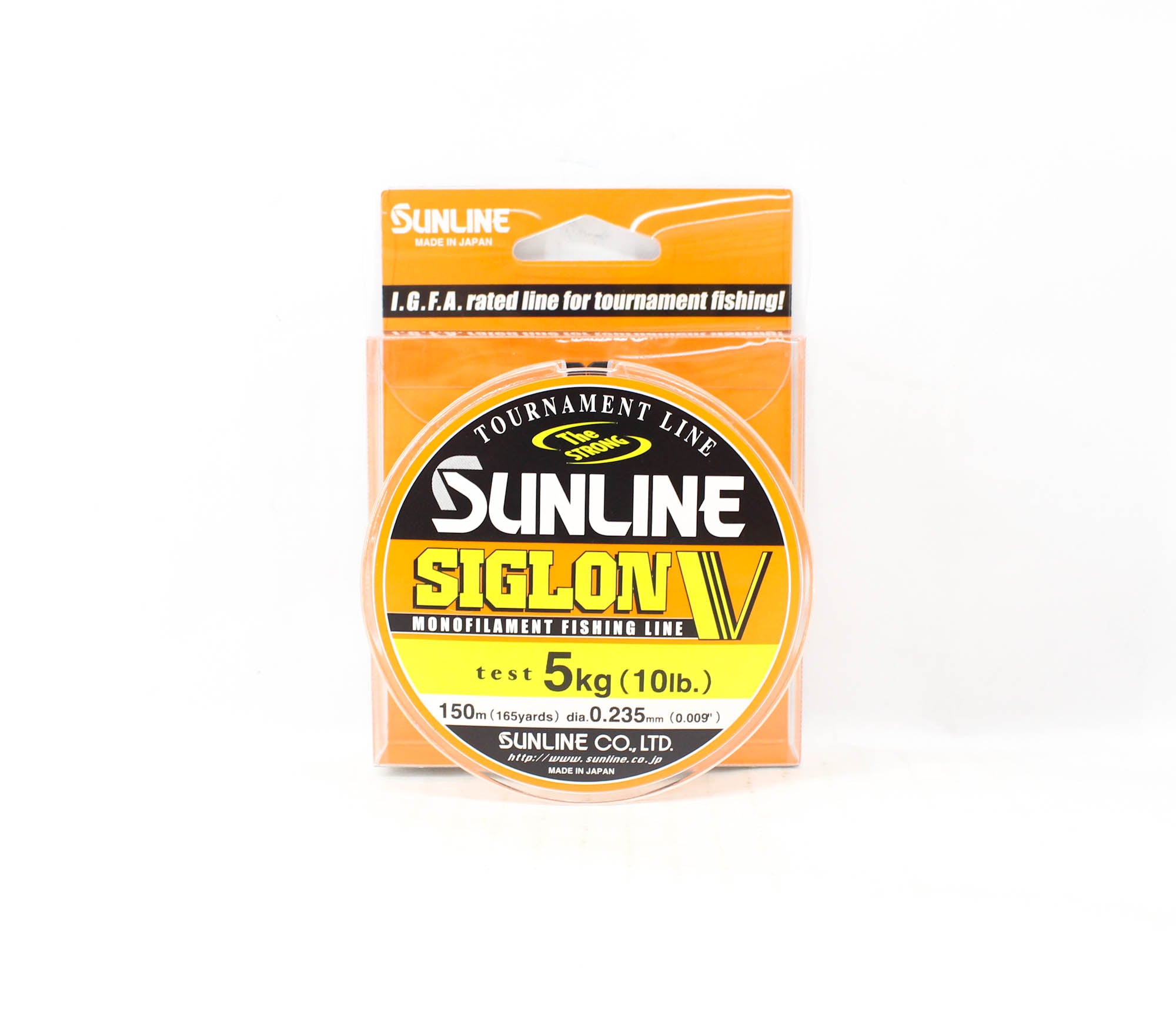 Sunline Monofilament Line Siglon V 150m 10lb Diameter 0.235mm (0468)