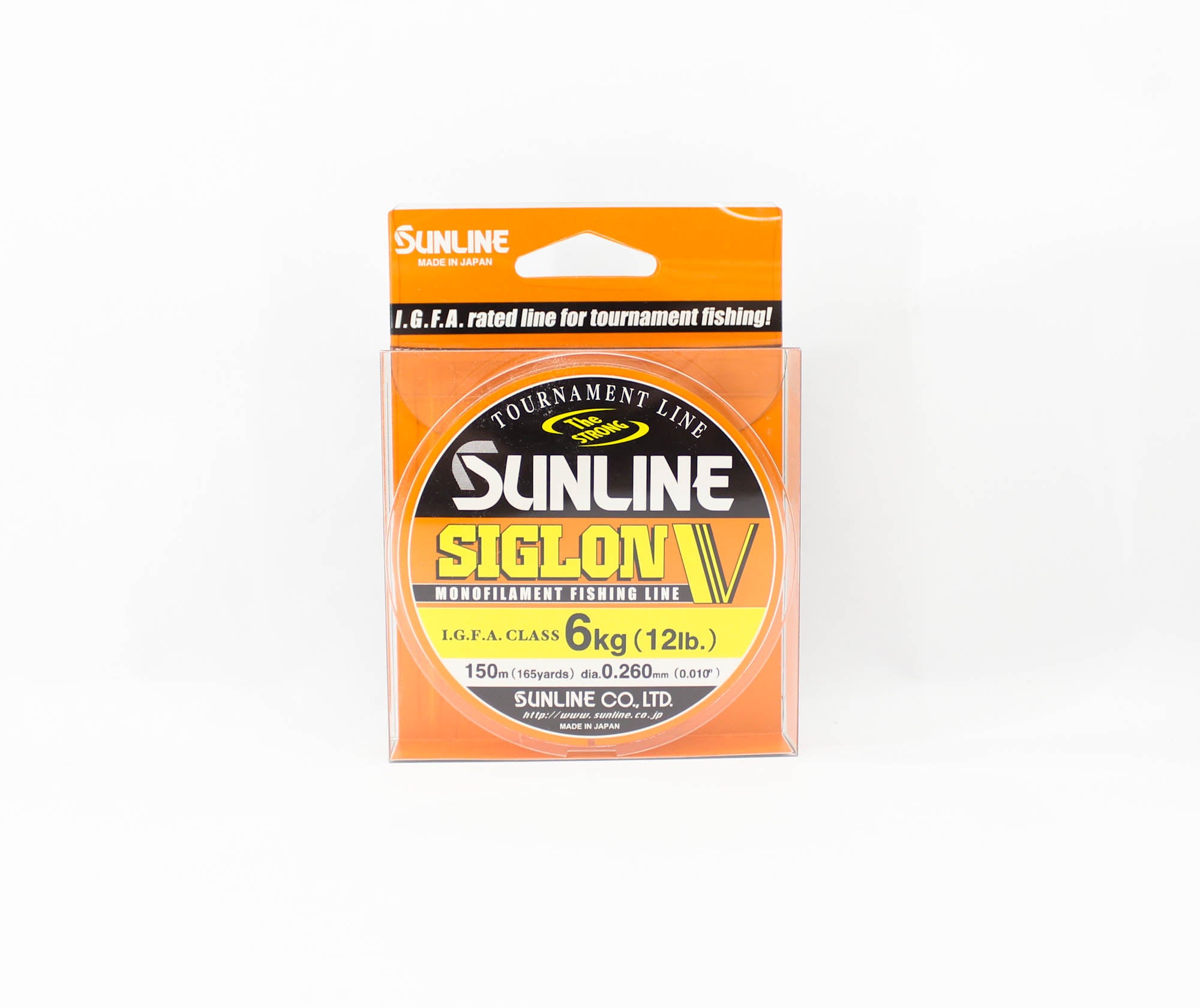 Sunline Monofilament Line Siglon V 150m 12lb Diameter 0.260mm (0475)