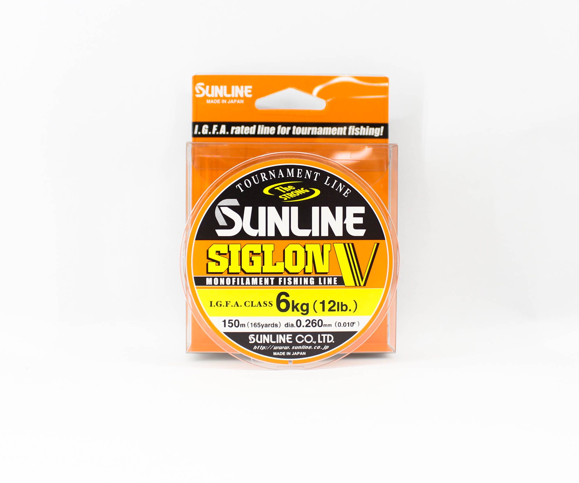 Sunline Monofilament Line Siglon V 150m 12lb Diameter 0.260mm (0475)