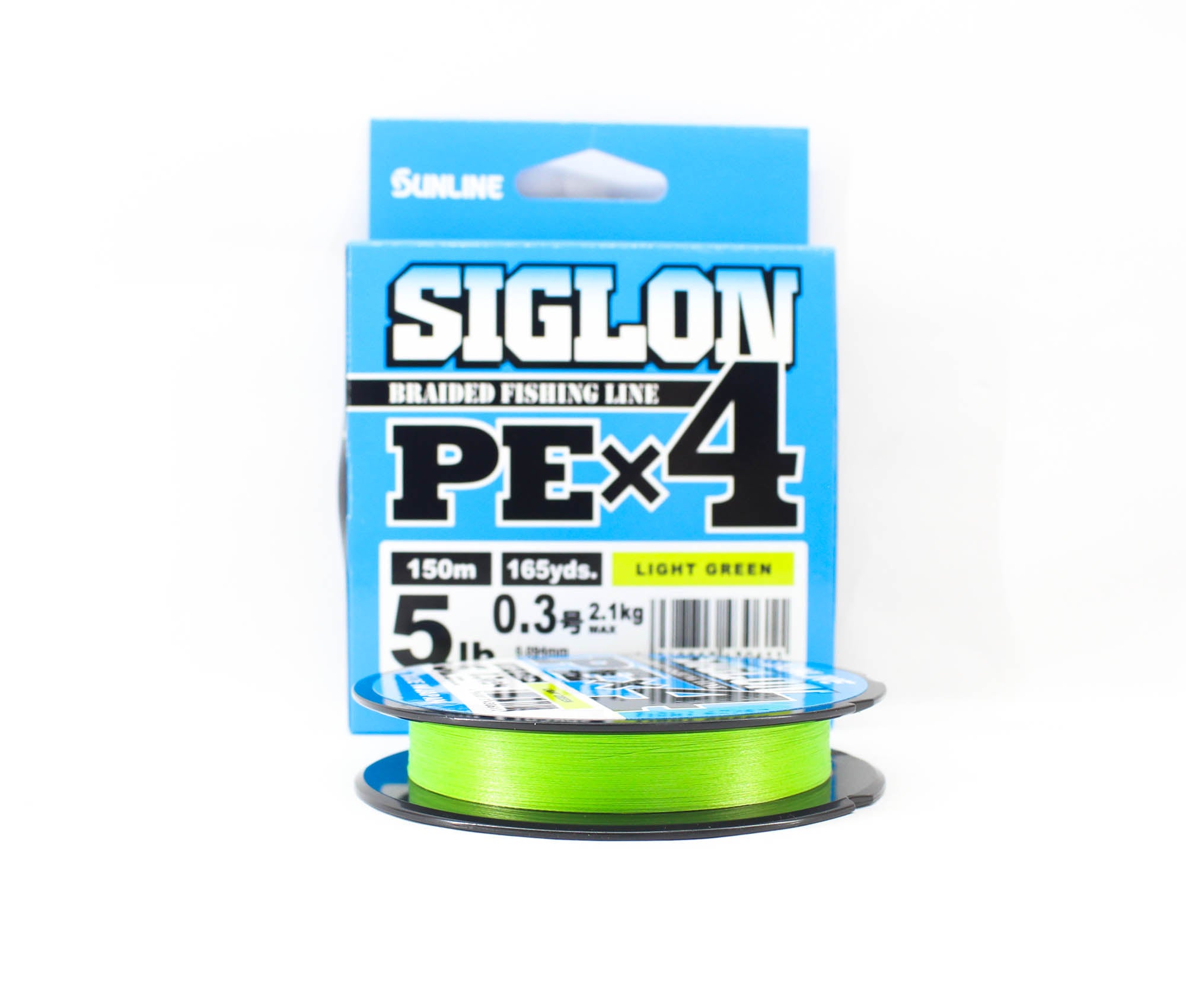 Sunline P.E Line X4 Siglon 150M P.E 0.3 5LB Lime Green (0611)
