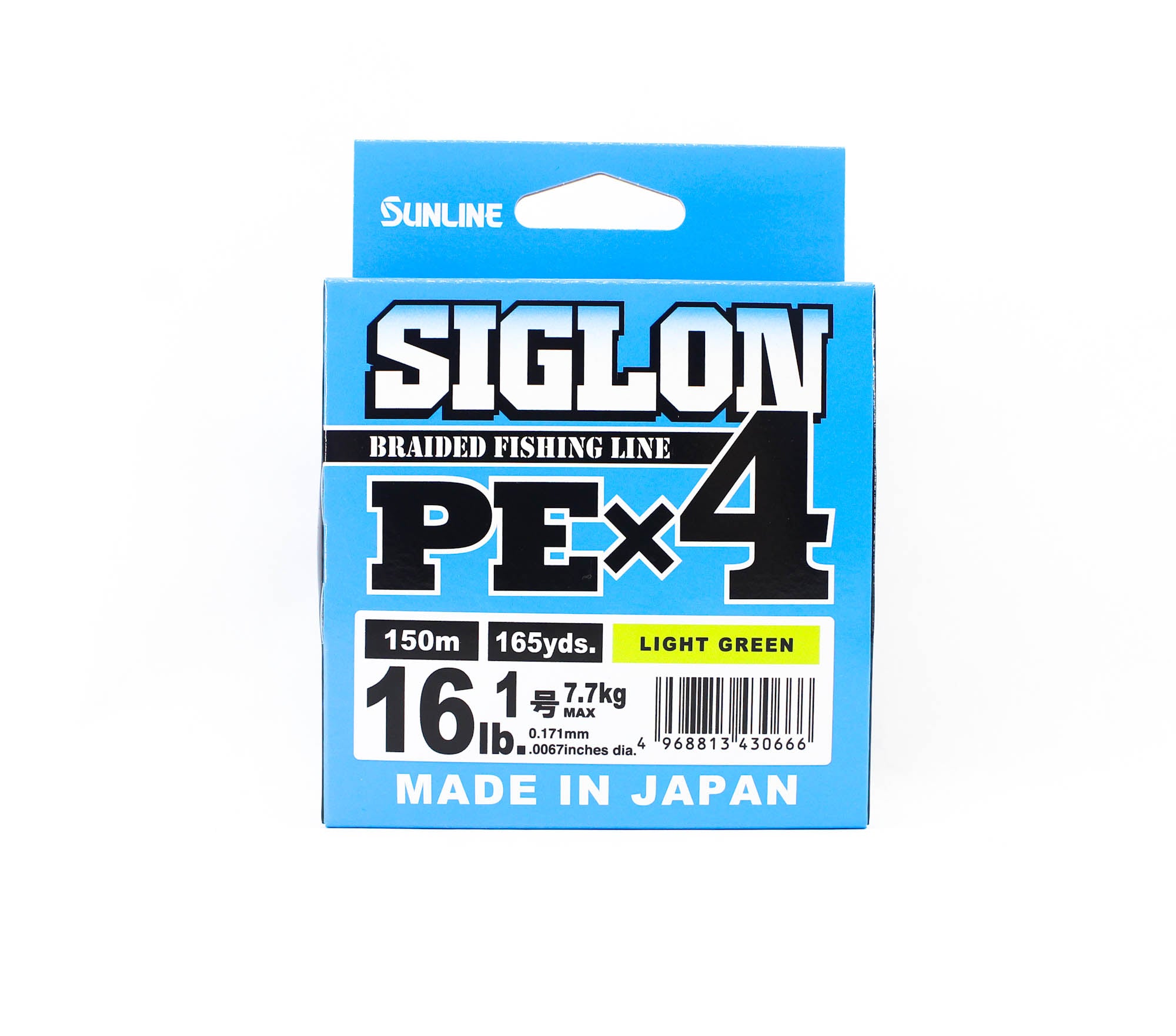 Sunline P.E Line X4 Siglon 150M P.E 1 16LB Lime Green (0666)