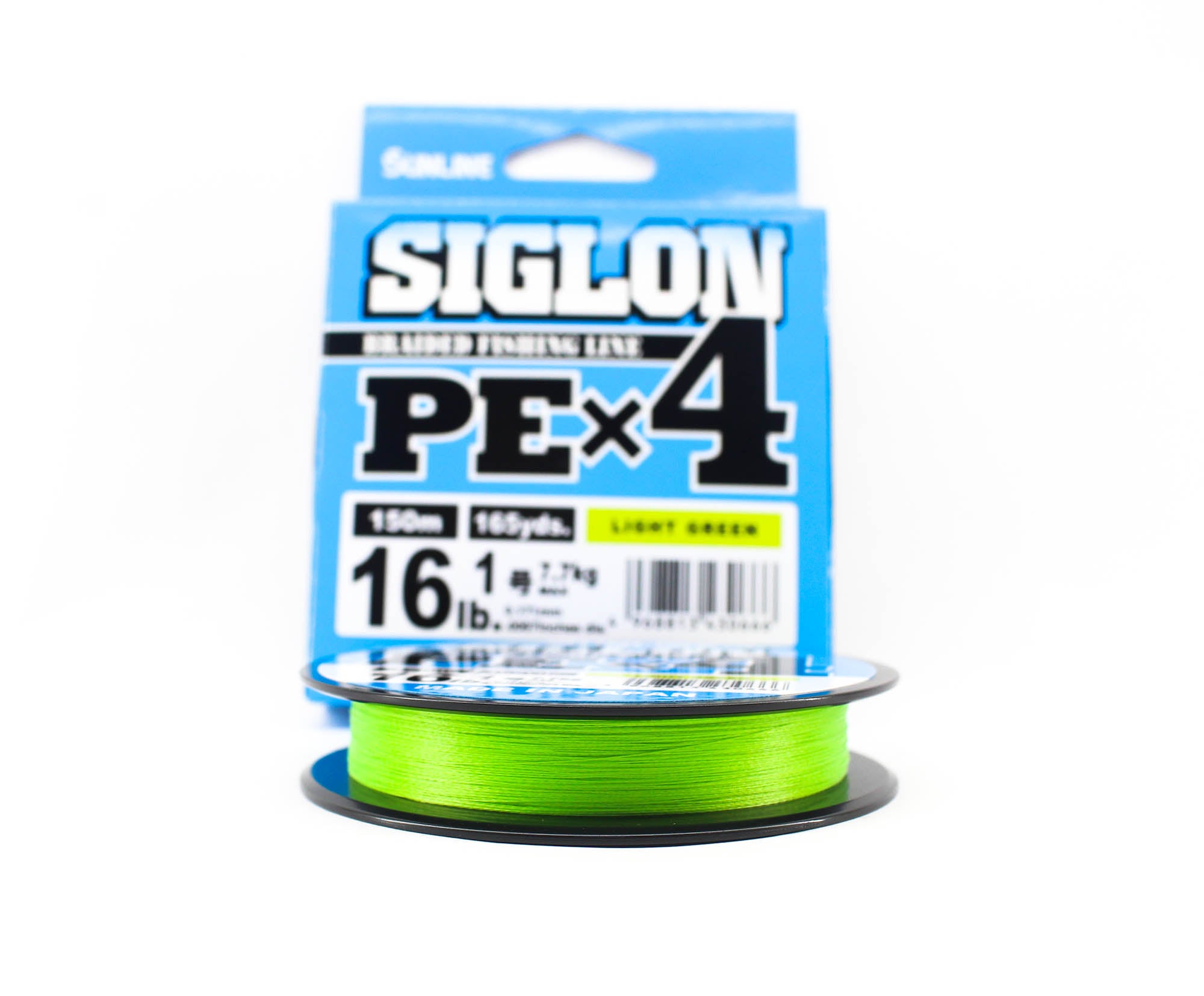 Sunline P.E Line X4 Siglon 150M P.E 1 16LB Lime Green (0666)