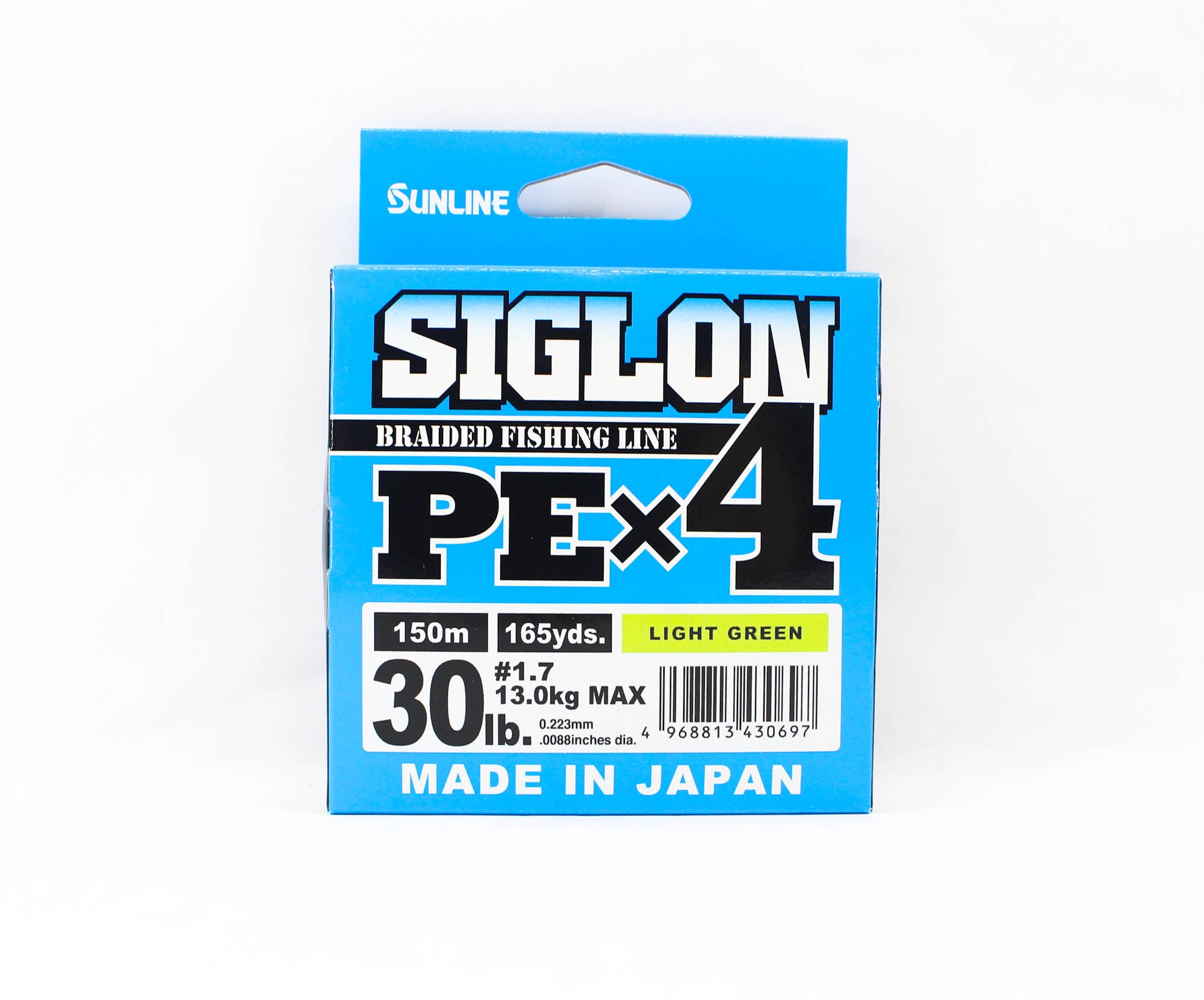 Sunline P.E Line X4 Siglon 150M P.E 1.7 30LB Lime Green (0697)