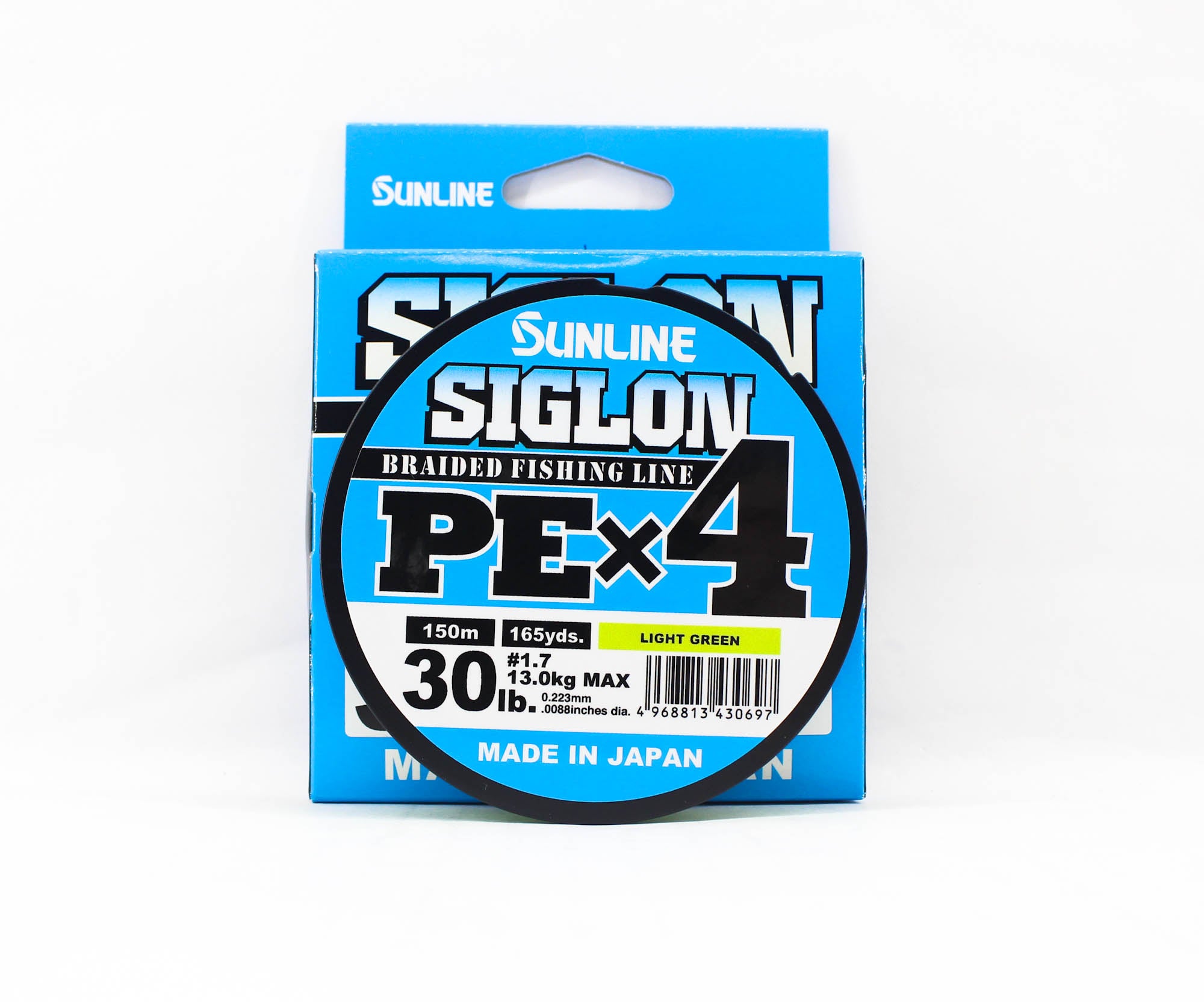 Sunline P.E Line X4 Siglon 150M P.E 1.7 30LB Lime Green (0697)