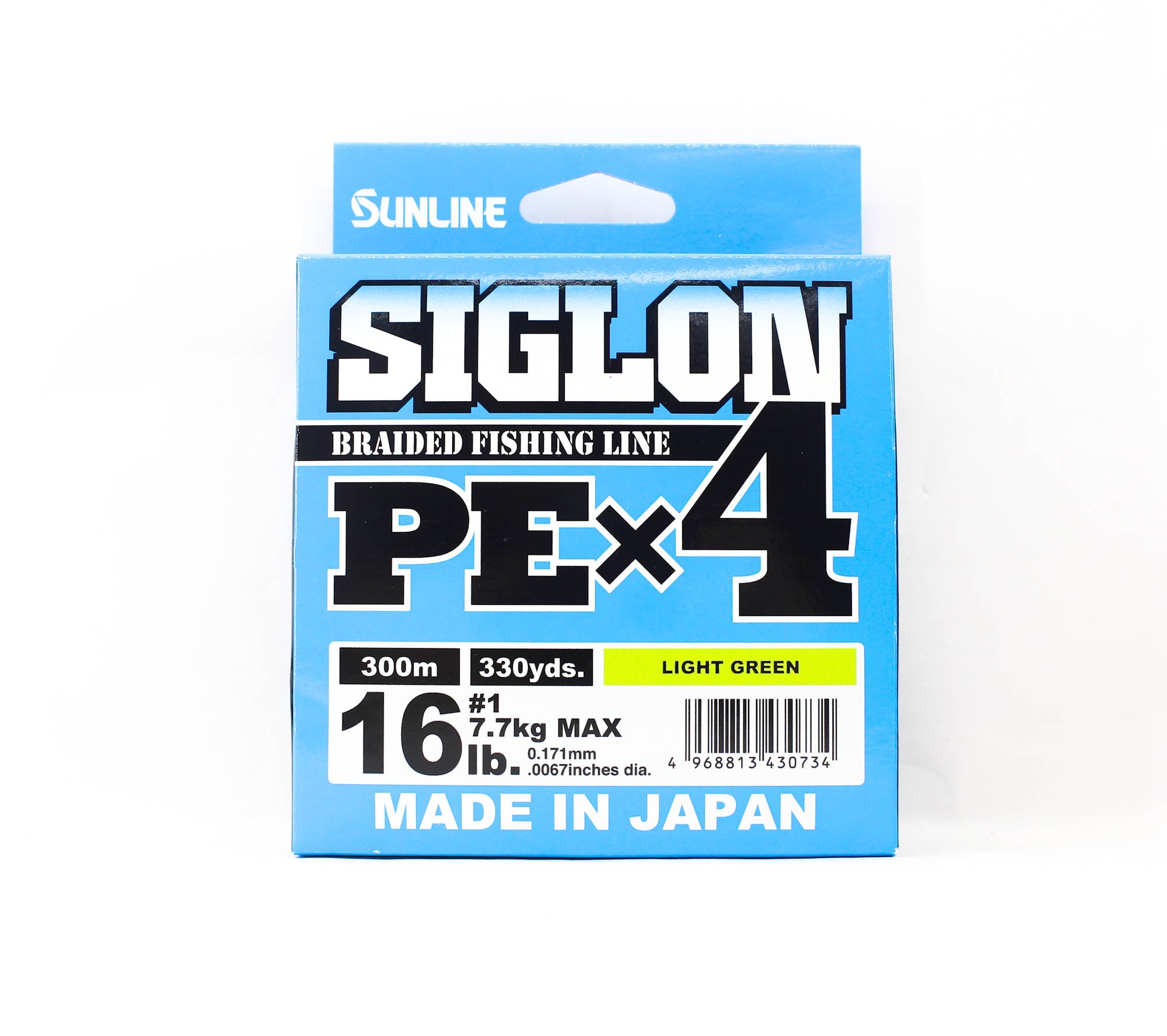 Sunline P.E Line X4 Siglon 300M P.E 1 16LB Lime Green (0734)