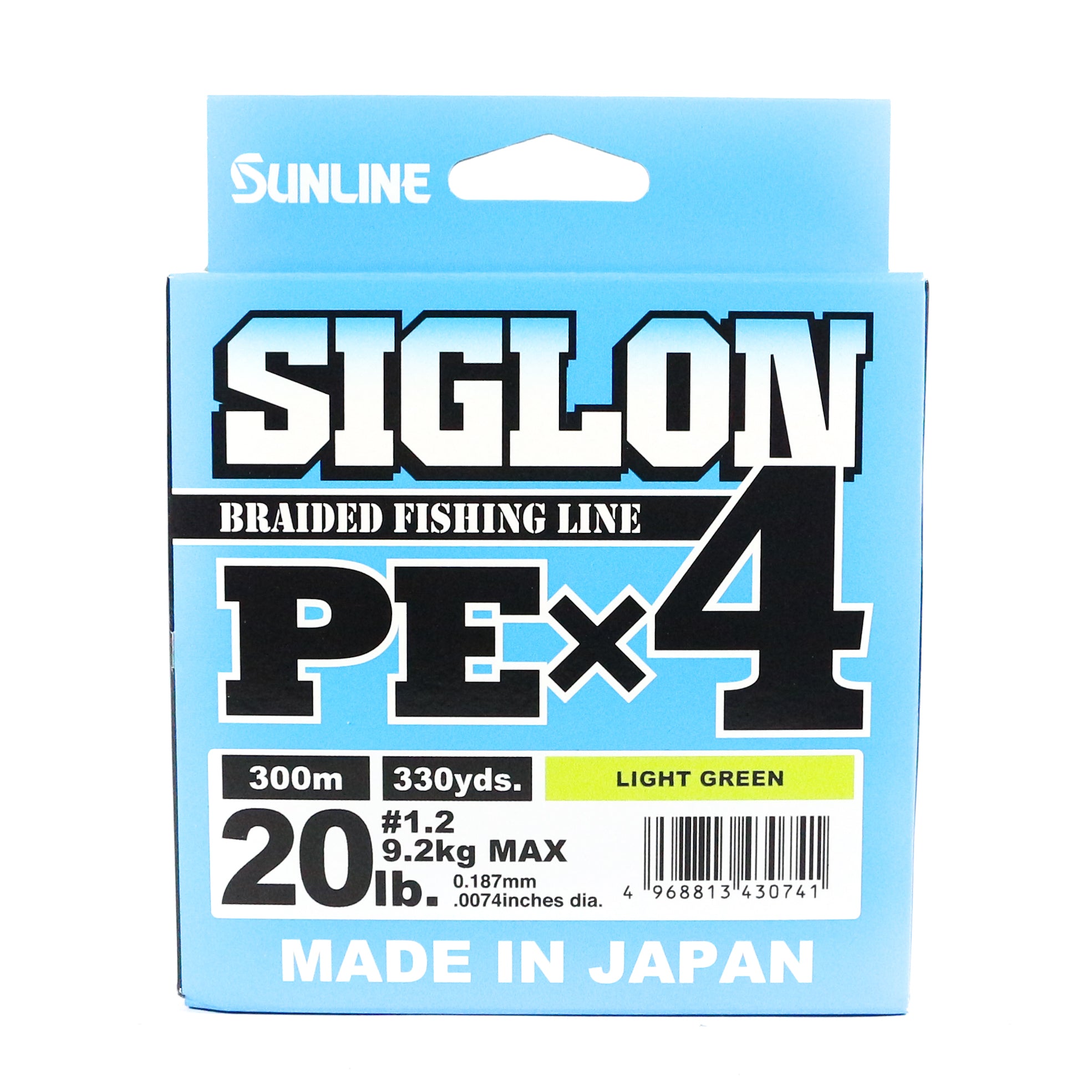 Sunline P.E Line X4 Siglon 300M P.E 1.2 20LB Lime Green (0741)