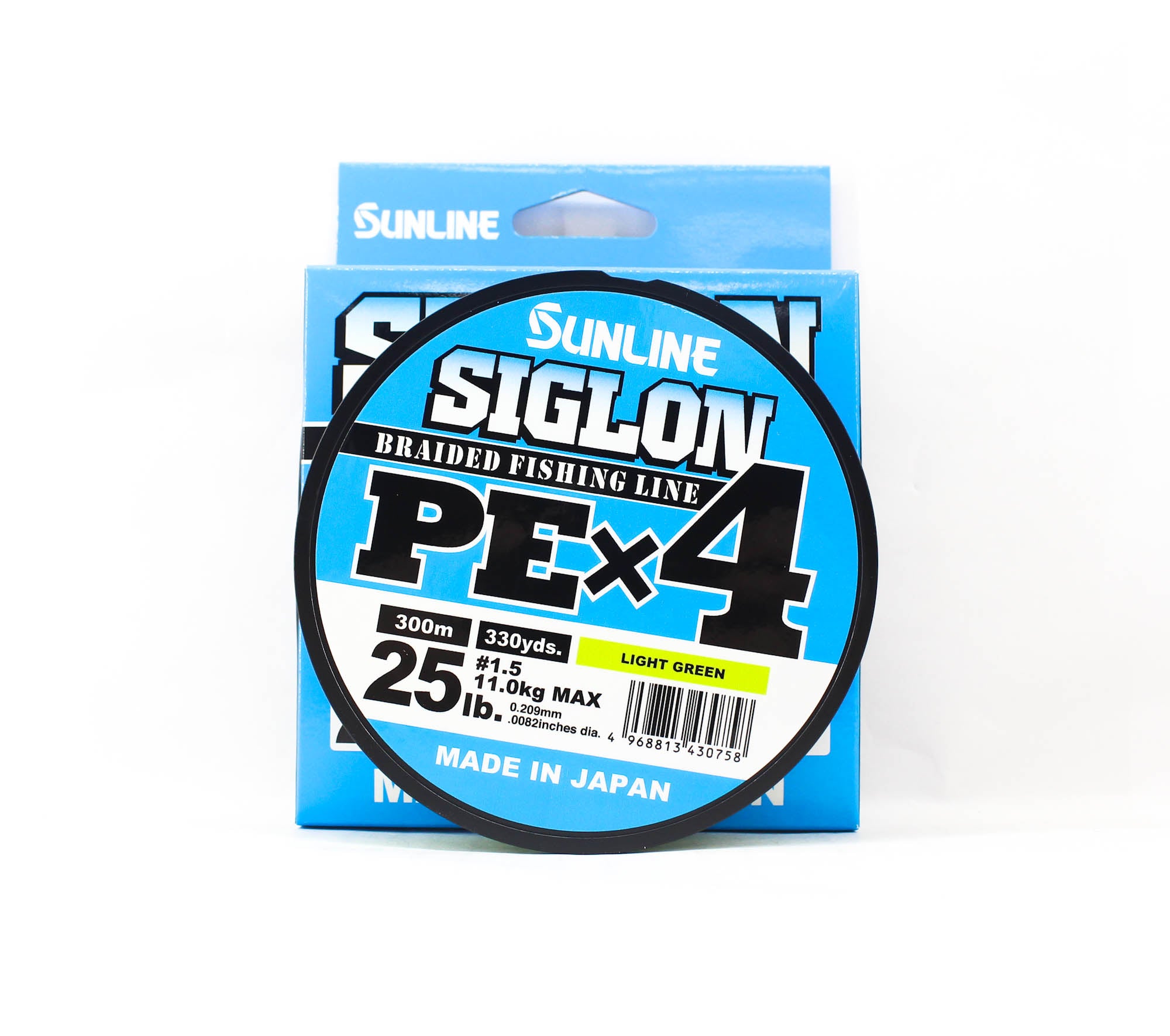 Sunline P.E Line X4 Siglon 300M P.E 1.5 25LB Lime Green (0758)