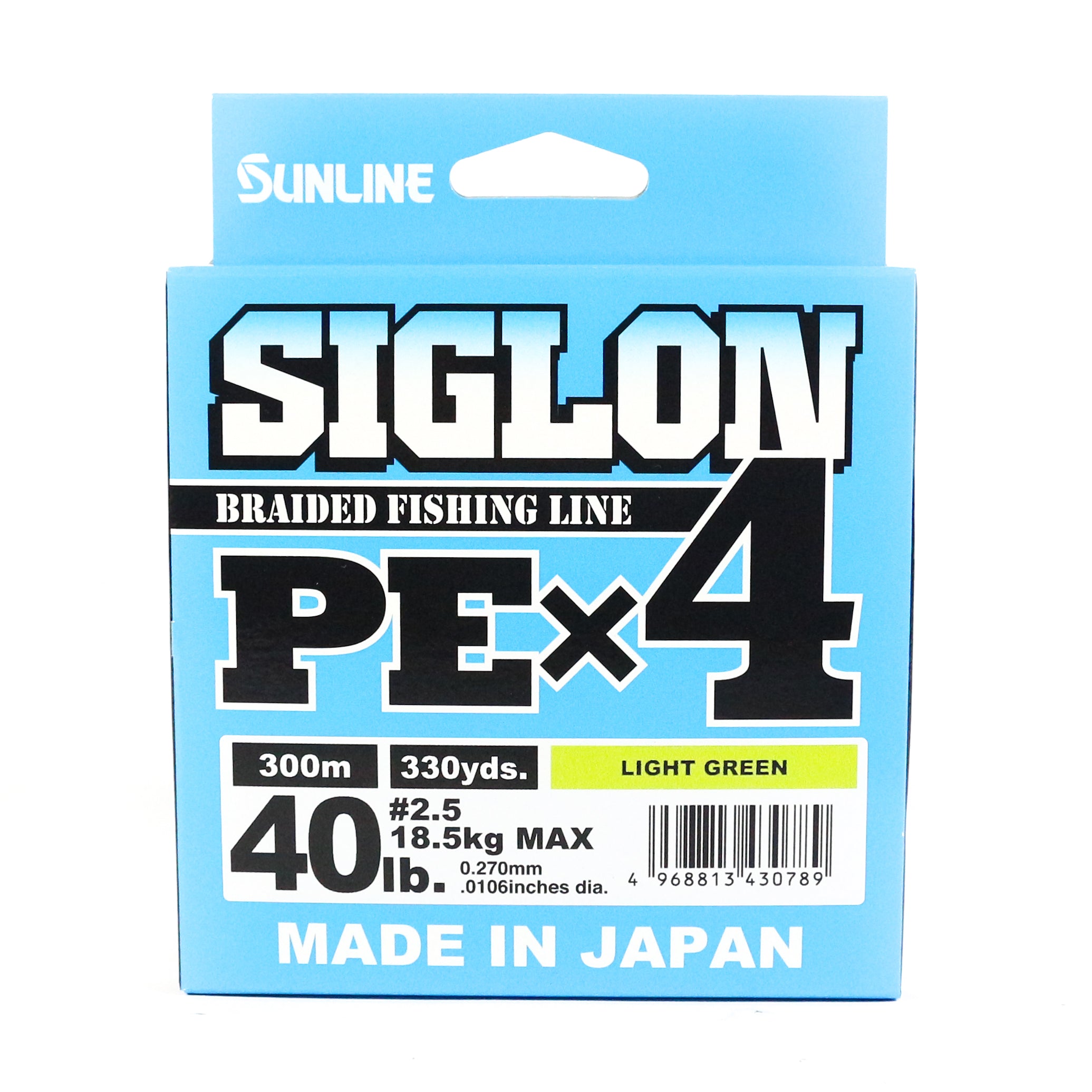 Sunline P.E Line X4 Siglon 300M P.E 2.5 40LB Lime Green (0789)
