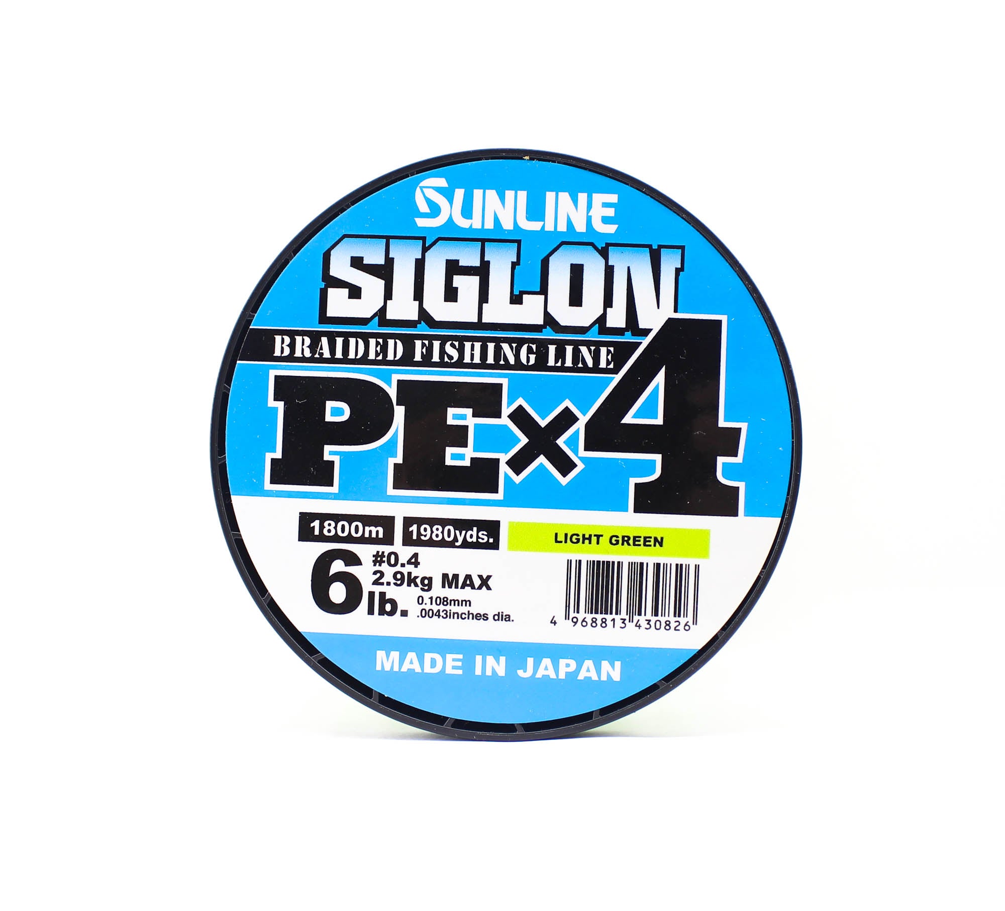 Sunline P.E Line X4 Siglon 1800M P.E 0.4 6LB Lime Green (0826)
