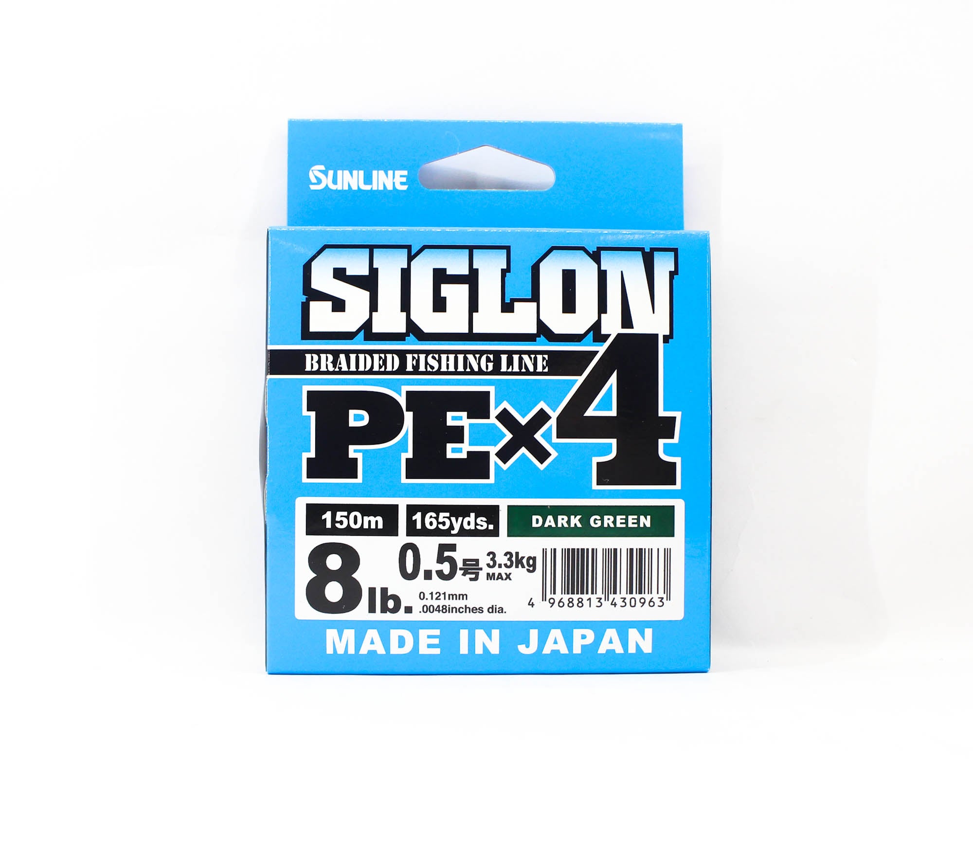 Sunline P.E Line X4 Siglon 150M P.E 0.5 8LB Dark Green (0963)