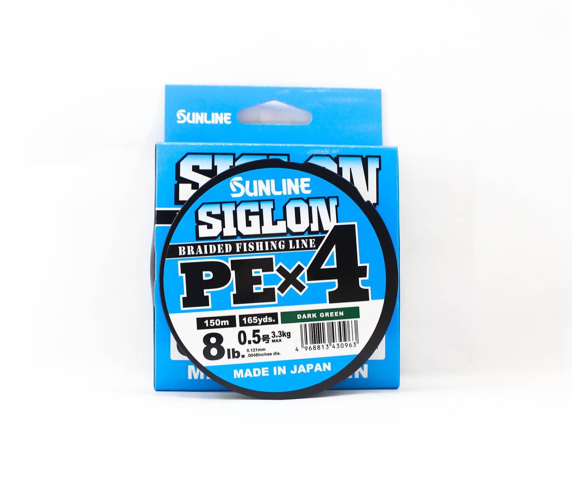 Sunline P.E Line X4 Siglon 150M P.E 0.5 8LB Dark Green (0963)