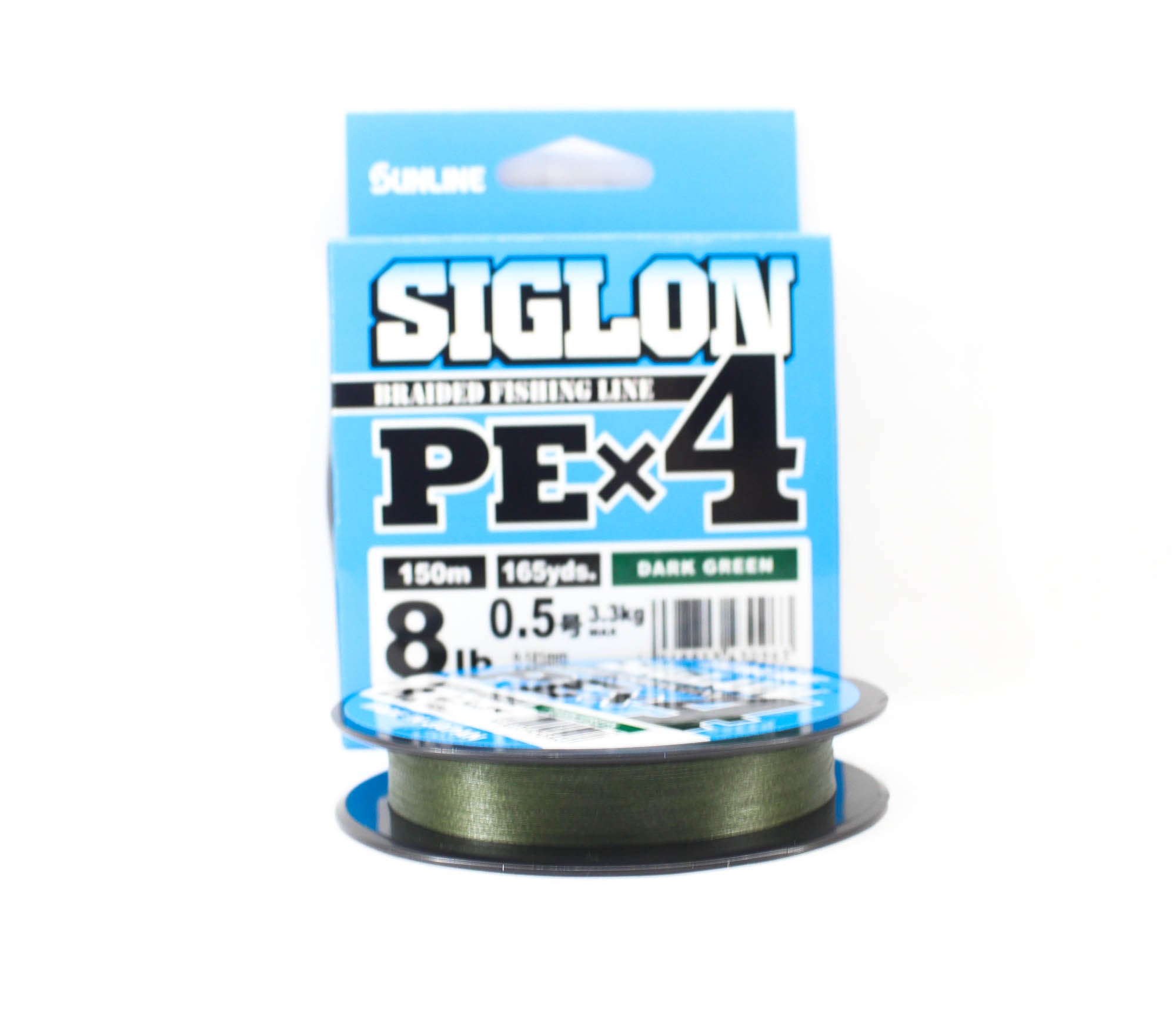 Sunline P.E Line X4 Siglon 150M P.E 0.5 8LB Dark Green (0963)