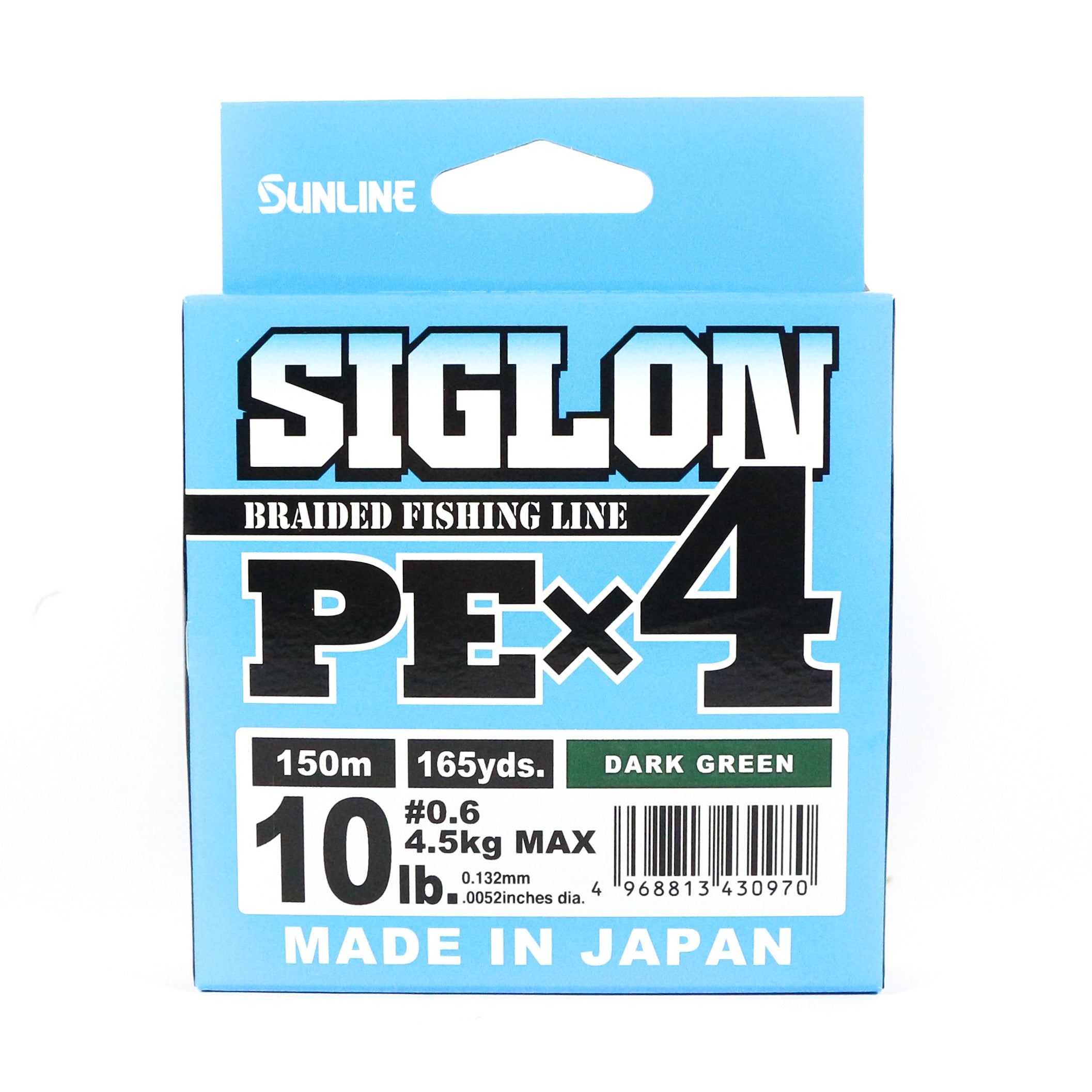 Sunline P.E Line X4 Siglon 150M P.E 0.6 10LB Dark Green (0970)