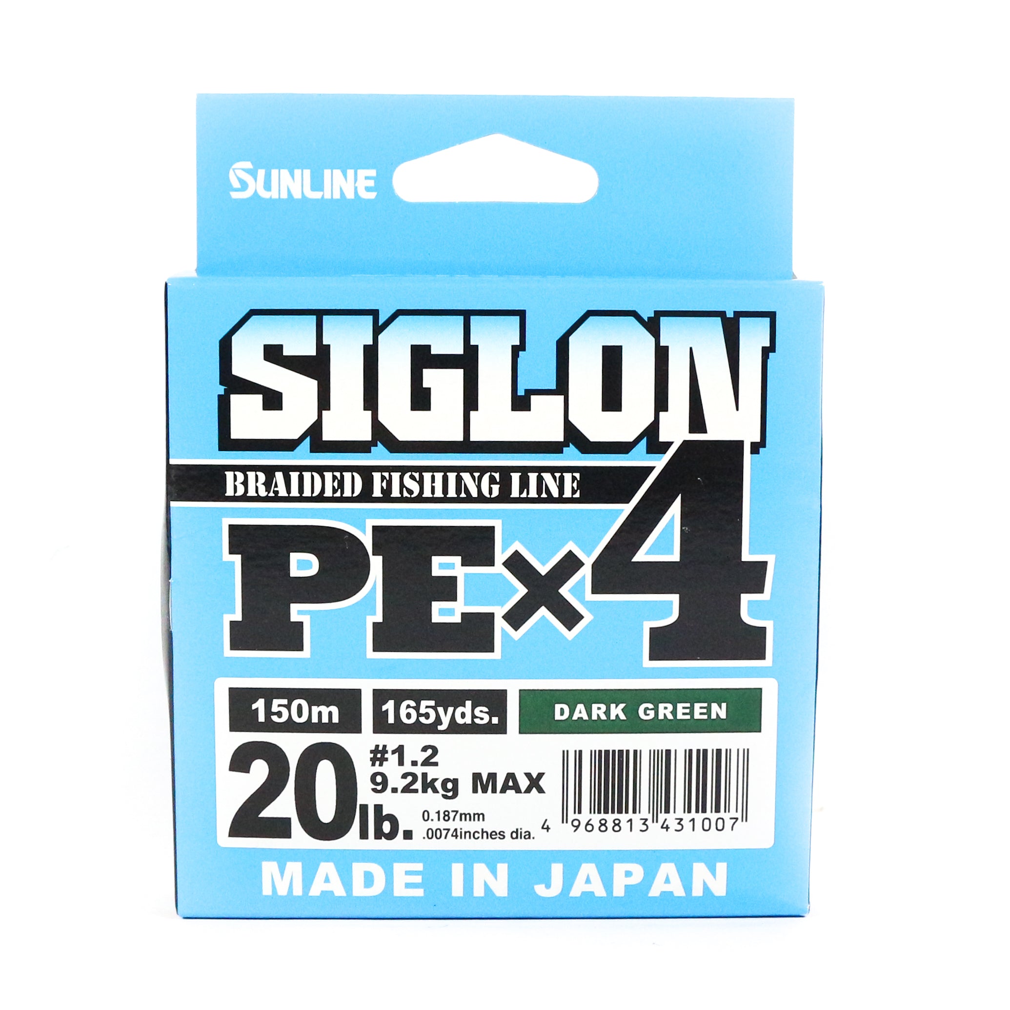 Sunline P.E Line X4 Siglon 150M P.E 1.2 20LB Dark Green (1007)