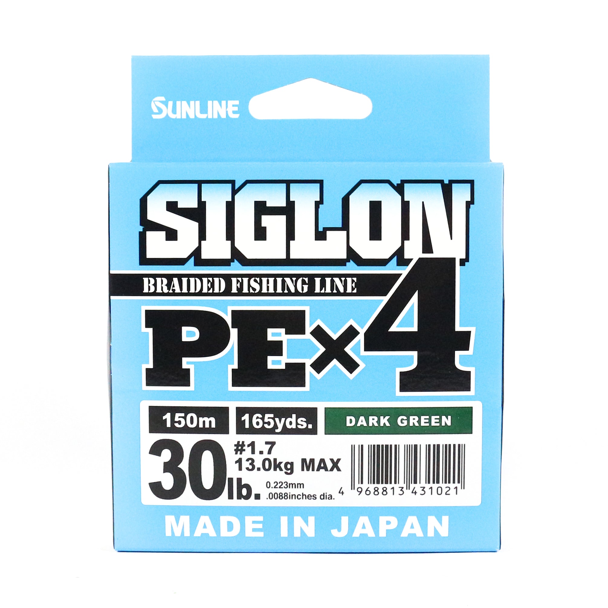 Sunline P.E Line X4 Siglon 150M P.E 1.7 30LB Dark Green (1021)