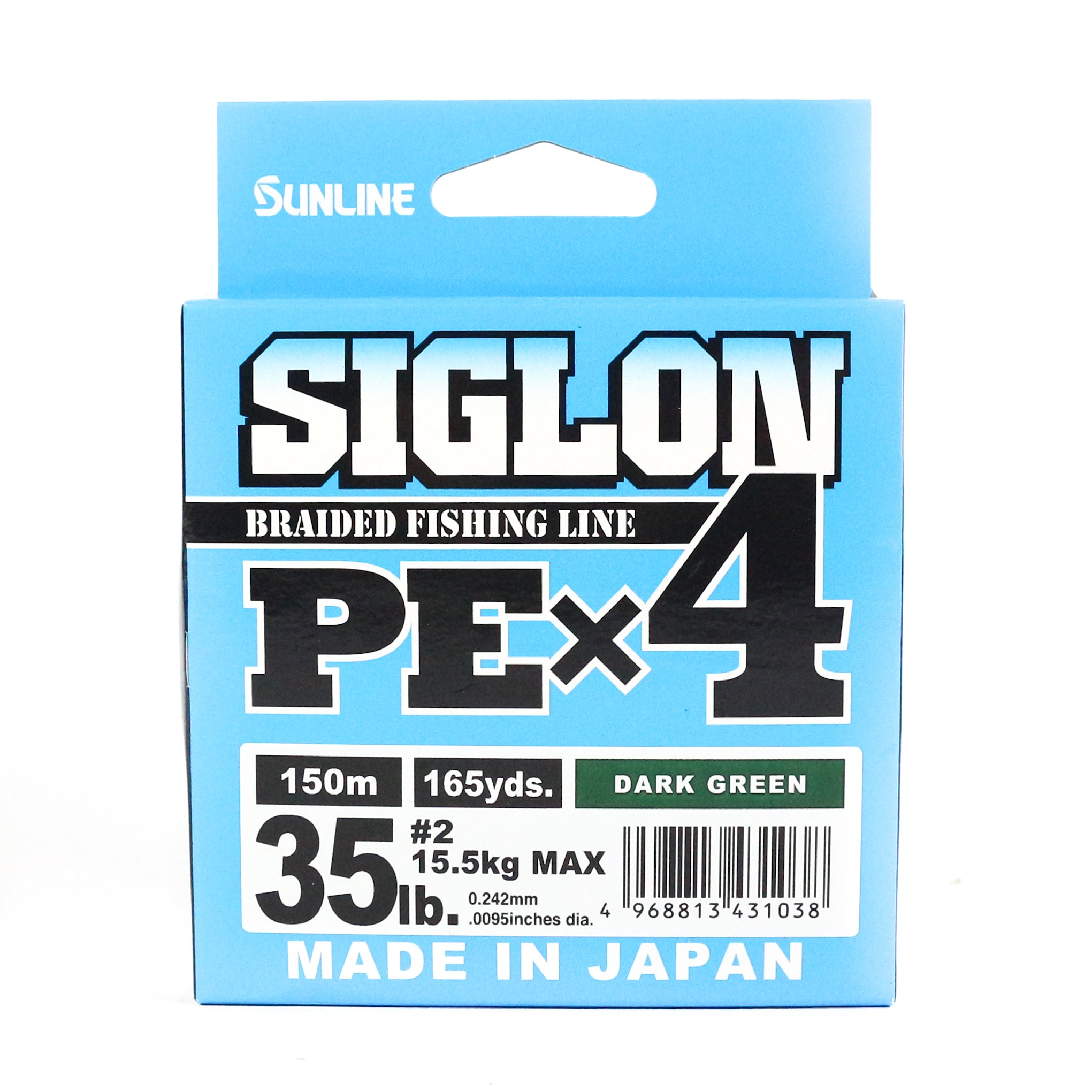 Sunline P.E Line X4 Siglon 150M P.E 2 35LB Dark Green (1038)