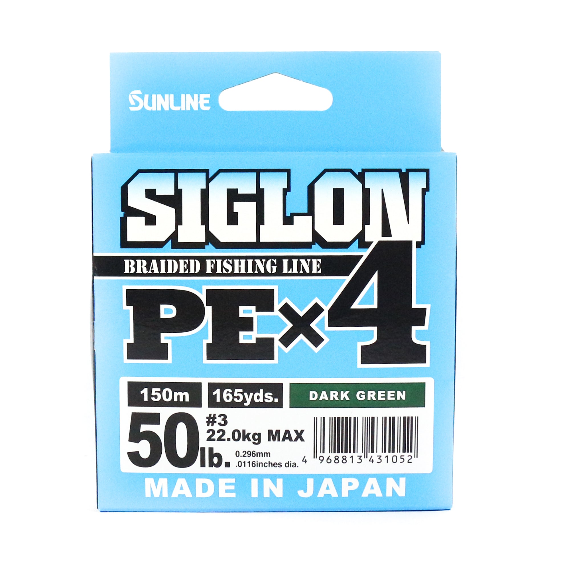 Sunline P.E Line X4 Siglon 150M P.E 3 50LB Dark Green (1052)