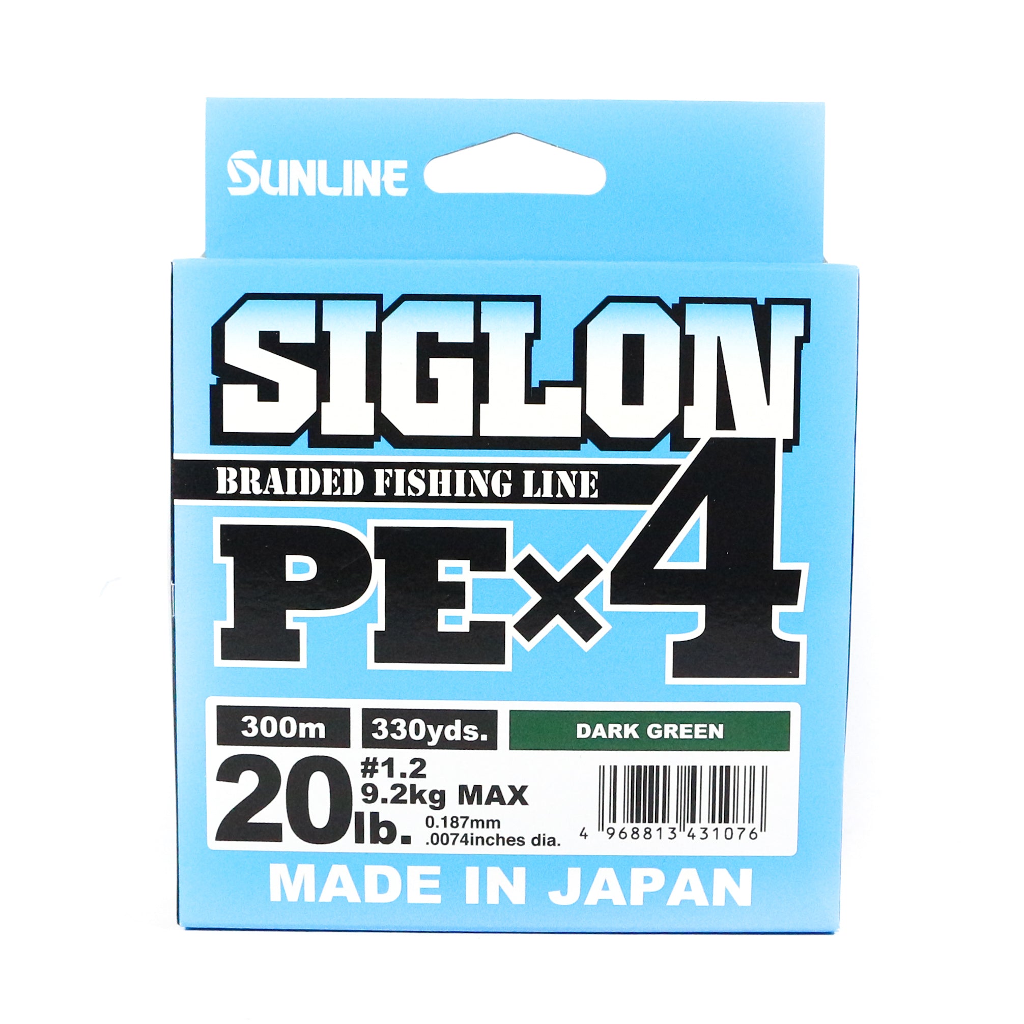 Sunline P.E Line X4 Siglon 300M P.E 1.2 20LB Dark Green (1076)