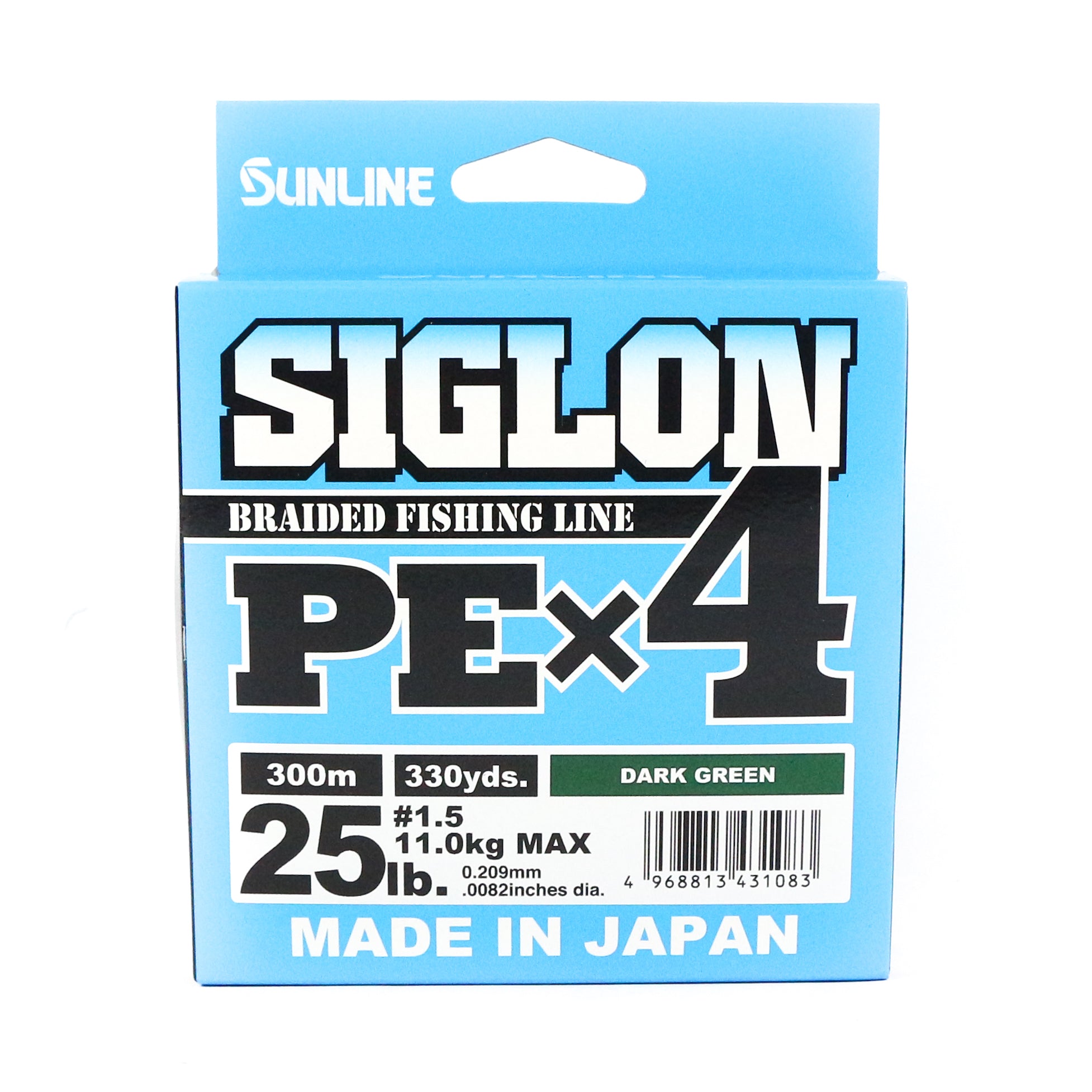Sunline P.E Line X4 Siglon 300M P.E 1.5 25LB Dark Green (1083)
