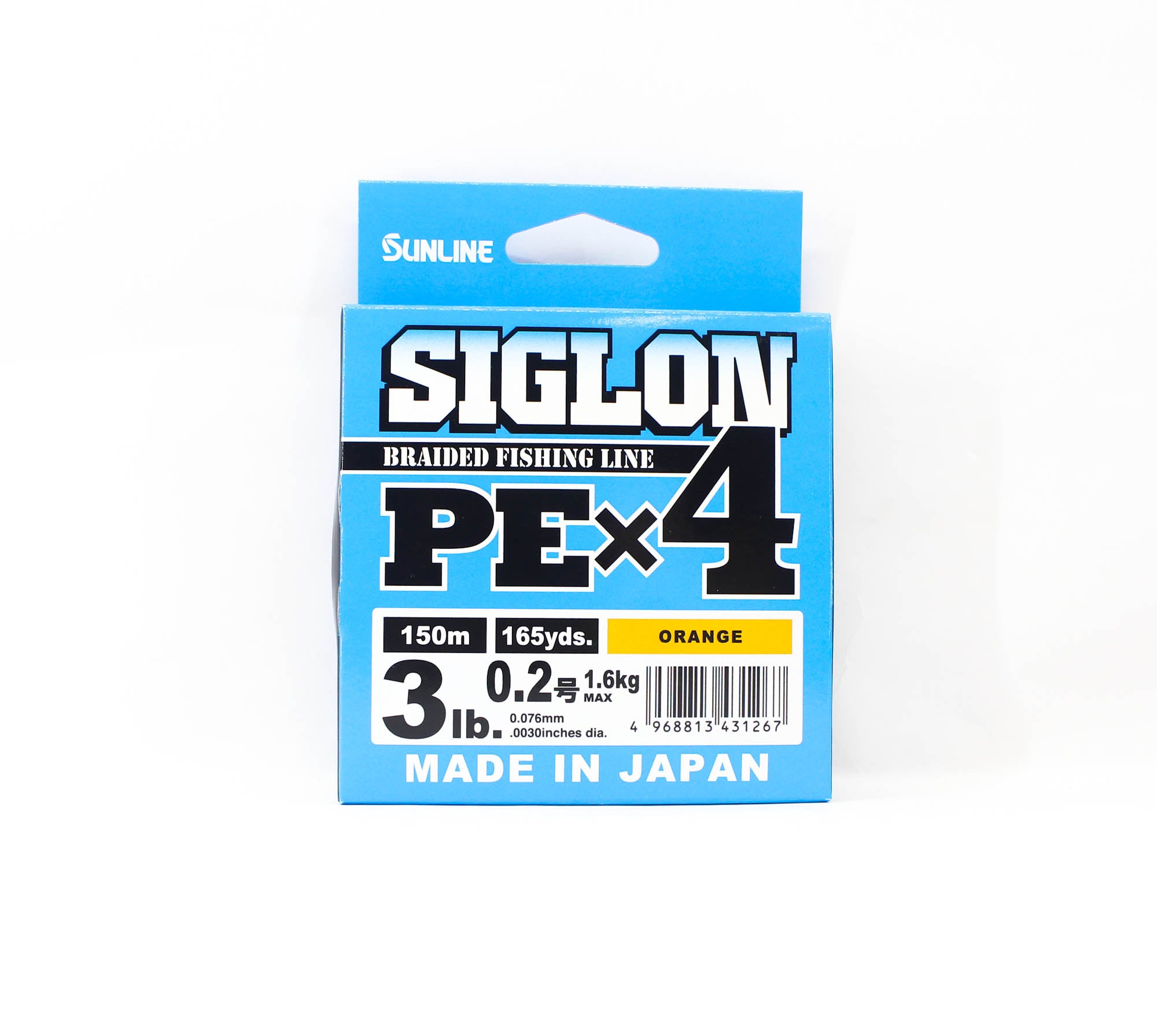 Sunline P.E Line X4 Siglon 150M P.E 0.2 3LB Orange (1267)