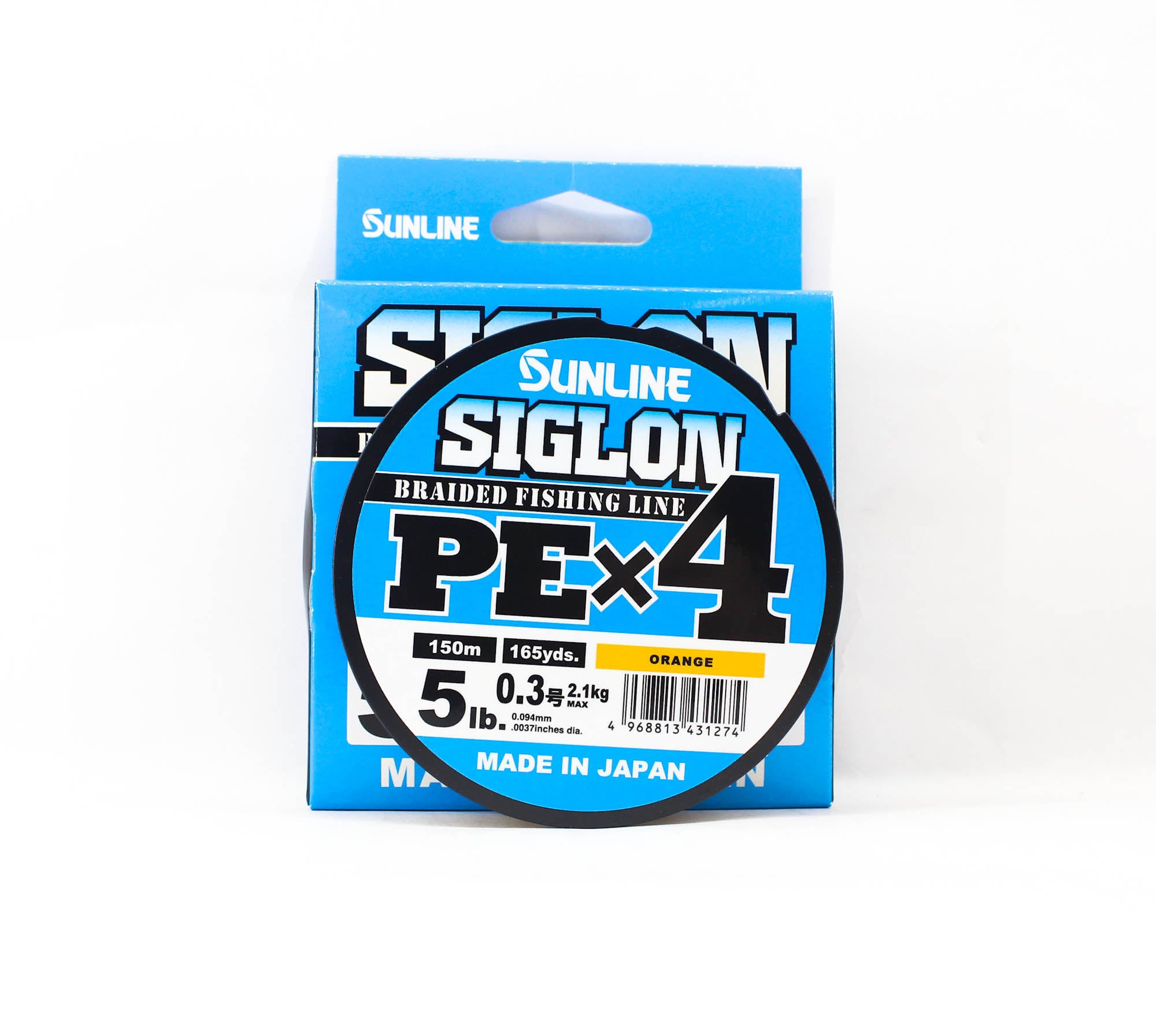 Sunline P.E Line X4 Siglon 150M P.E 0.3 5LB Orange (1274)