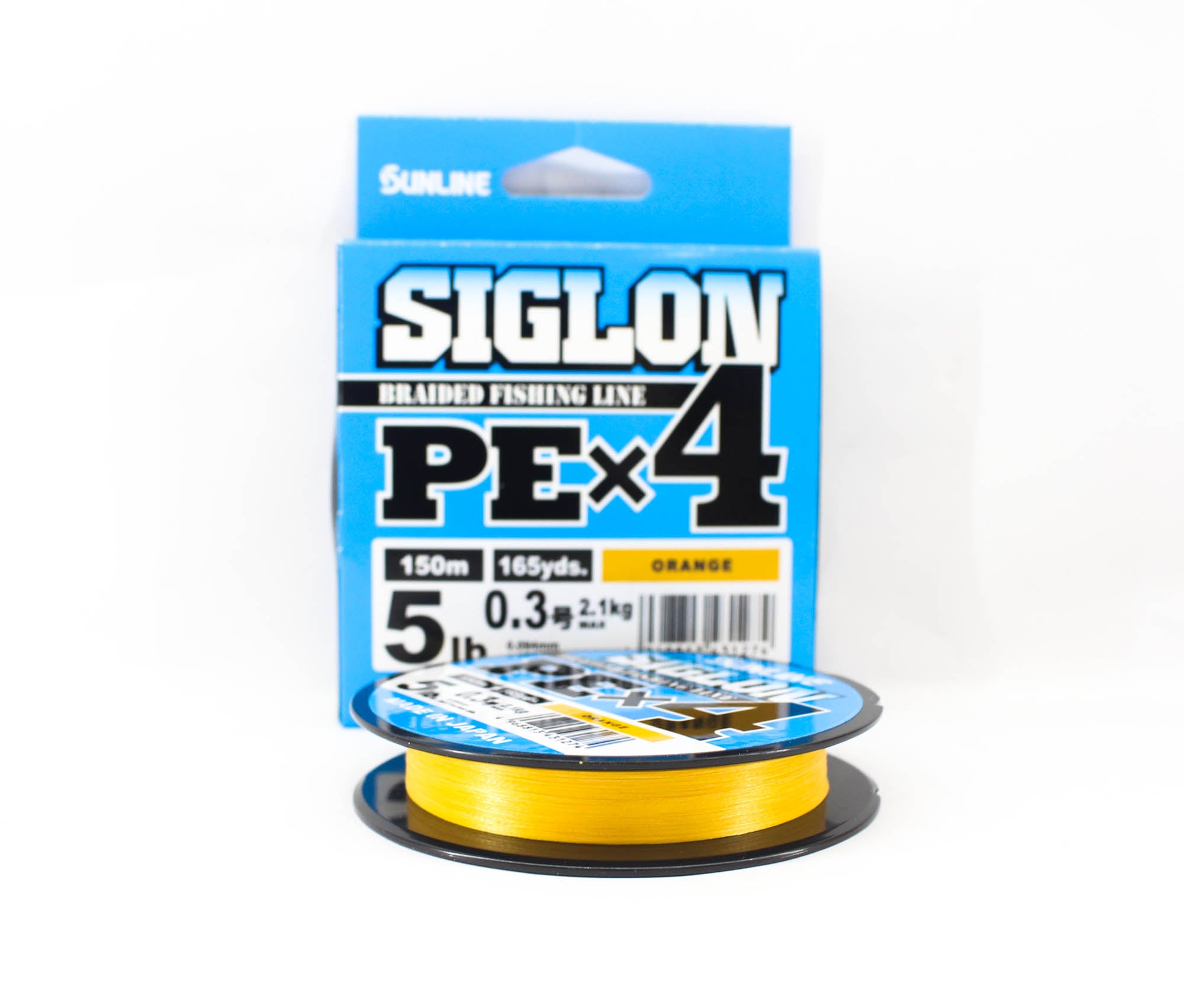 Sunline P.E Line X4 Siglon 150M P.E 0.3 5LB Orange (1274)