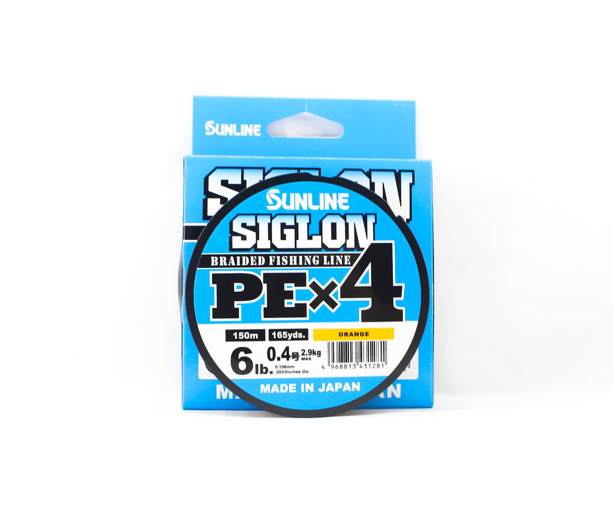 Sunline P.E Line X4 Siglon 150M P.E 0.4 6LB Orange (1281)