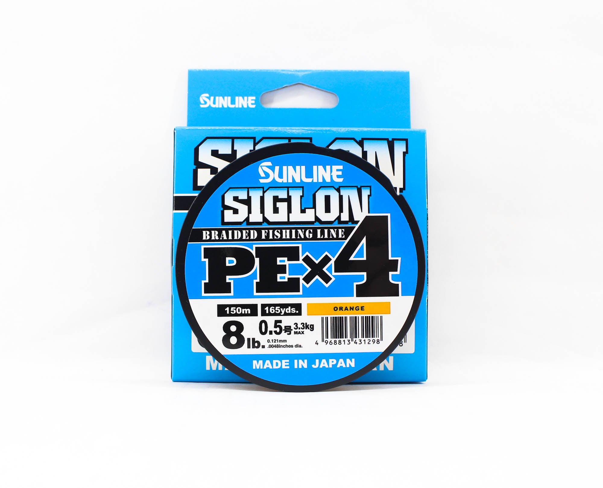 Sunline P.E Line X4 Siglon 150M P.E 0.5 8LB Orange (1298)