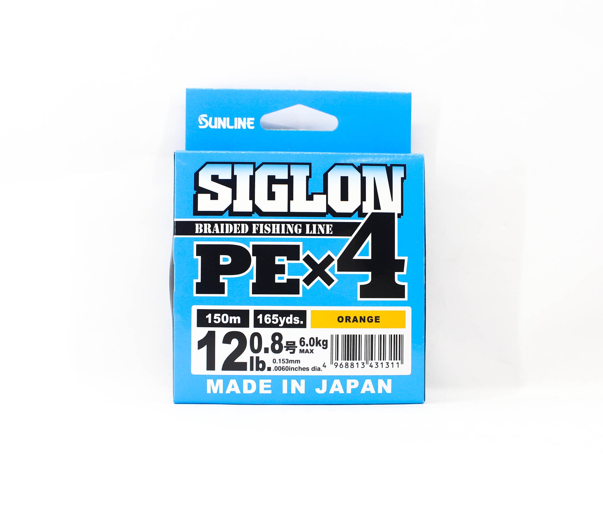 Sunline P.E Line X4 Siglon 150M P.E 0.8 12LB Orange (1311)