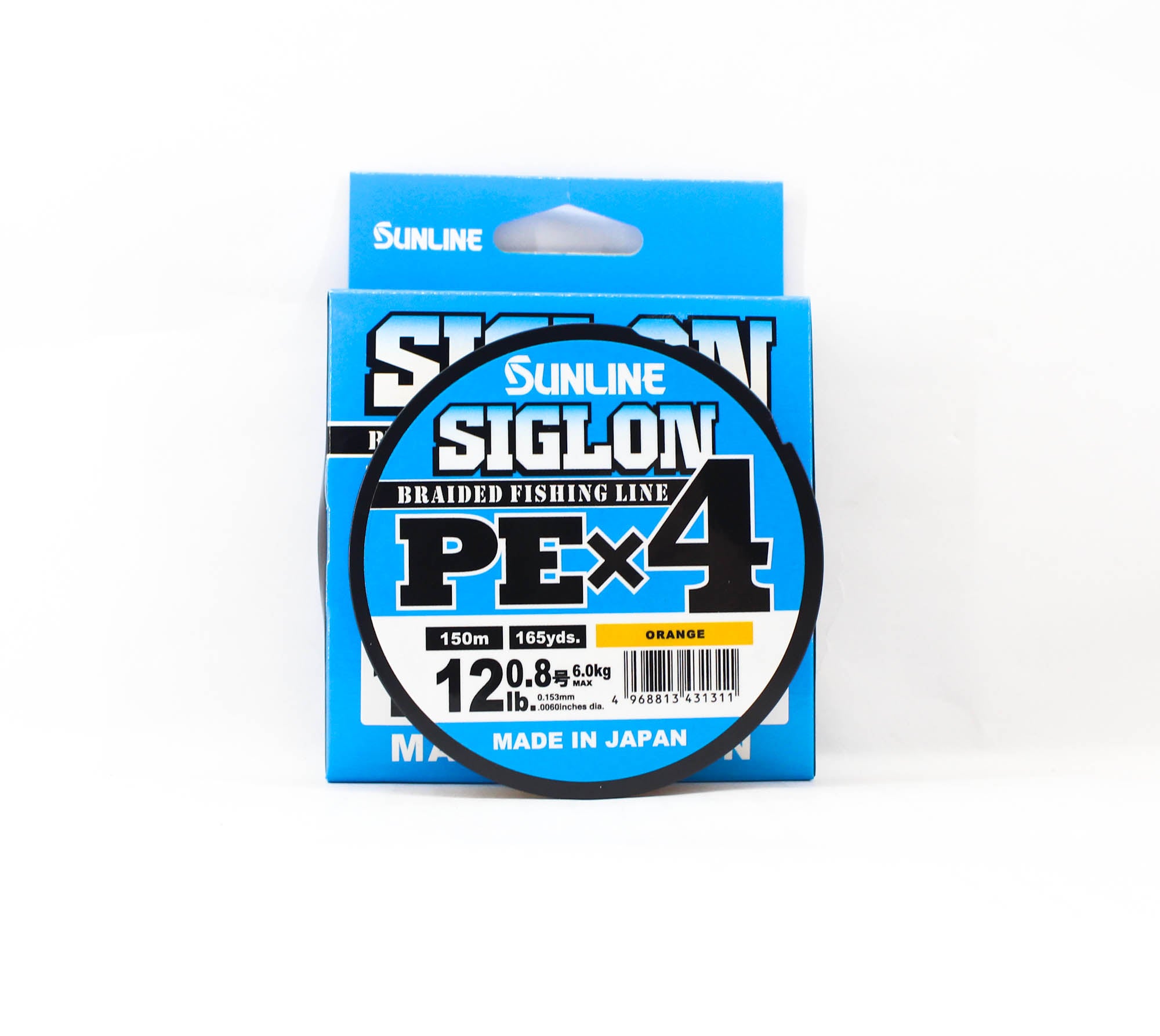 Sunline P.E Line X4 Siglon 150M P.E 0.8 12LB Orange (1311)