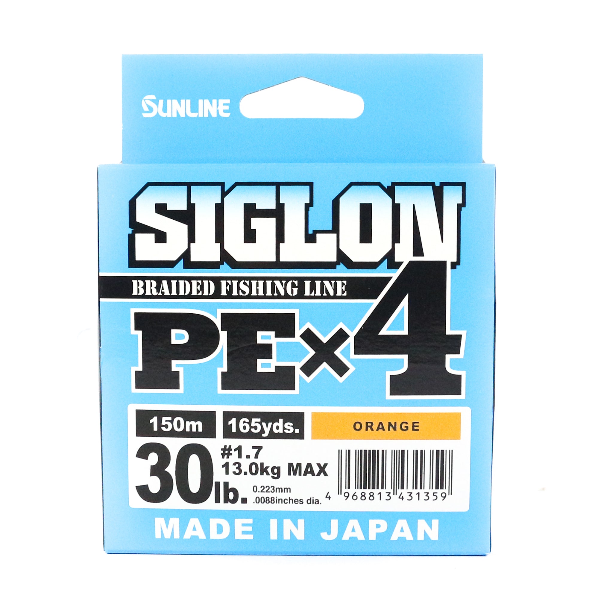 Sunline P.E Line X4 Siglon 150M P.E 1.7 30LB Orange (1359)