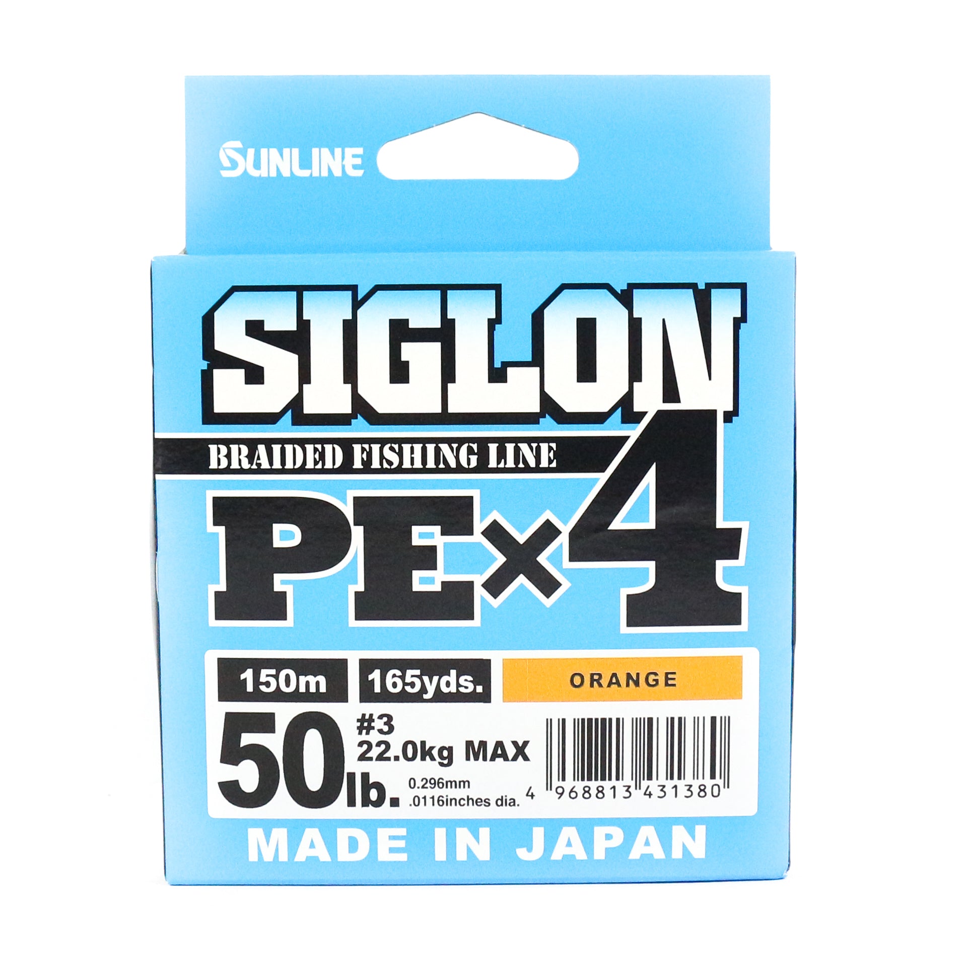 Sunline P.E Line X4 Siglon 150M P.E 3 50LB Orange (1380)