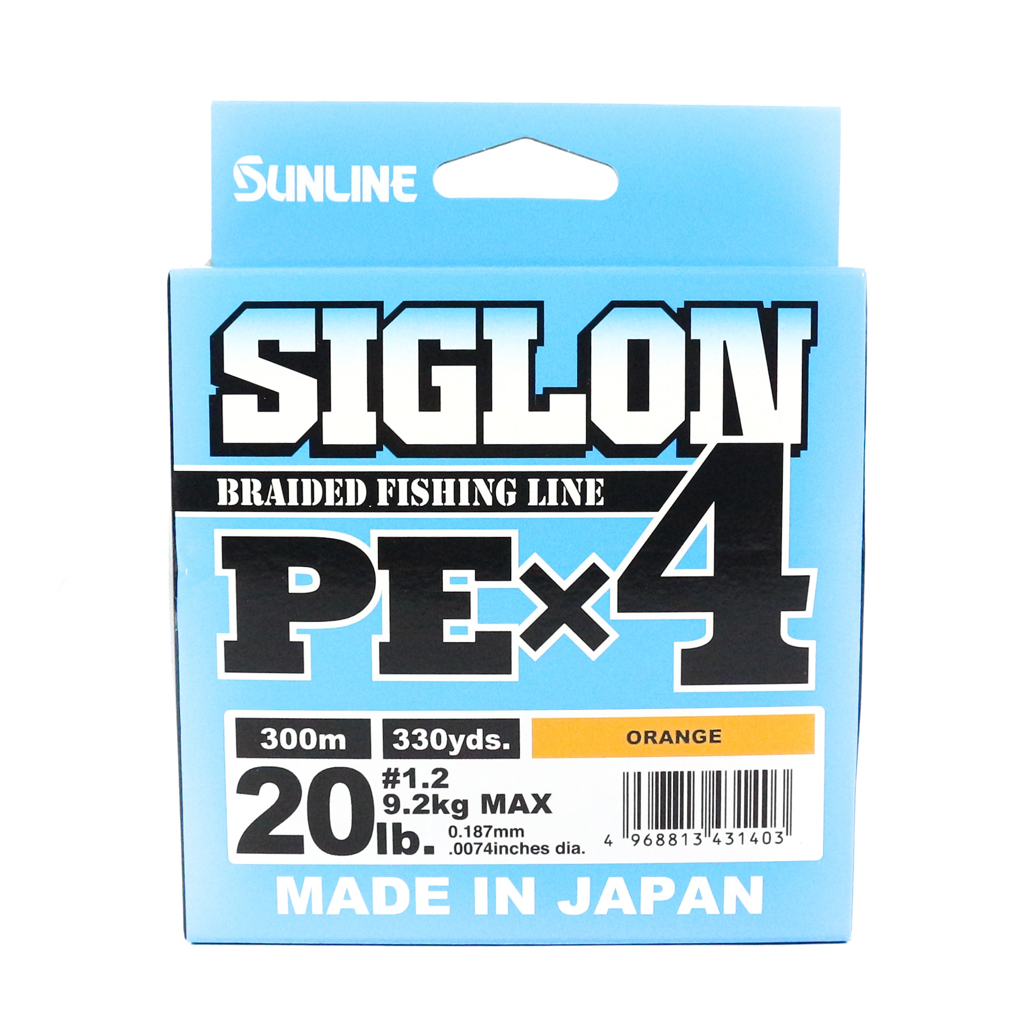 Sunline P.E Line X4 Siglon 300M P.E 1.2 20LB Orange (1403)