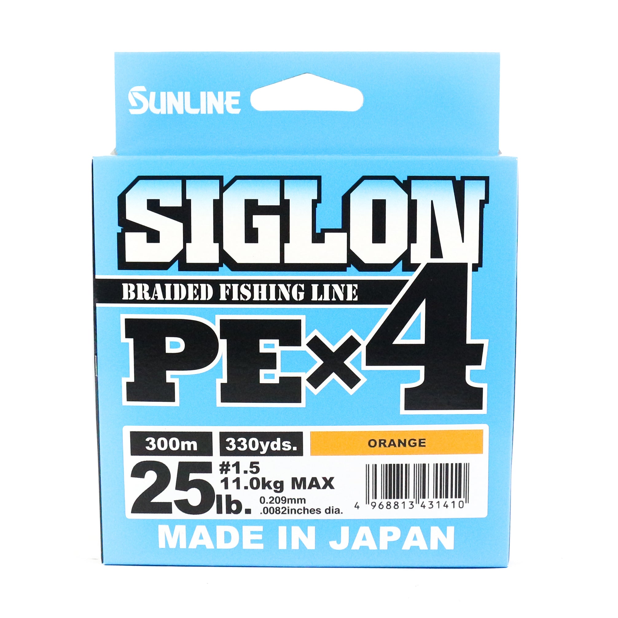 Sunline P.E Line X4 Siglon 300M P.E 1.5 25LB Orange (1410)
