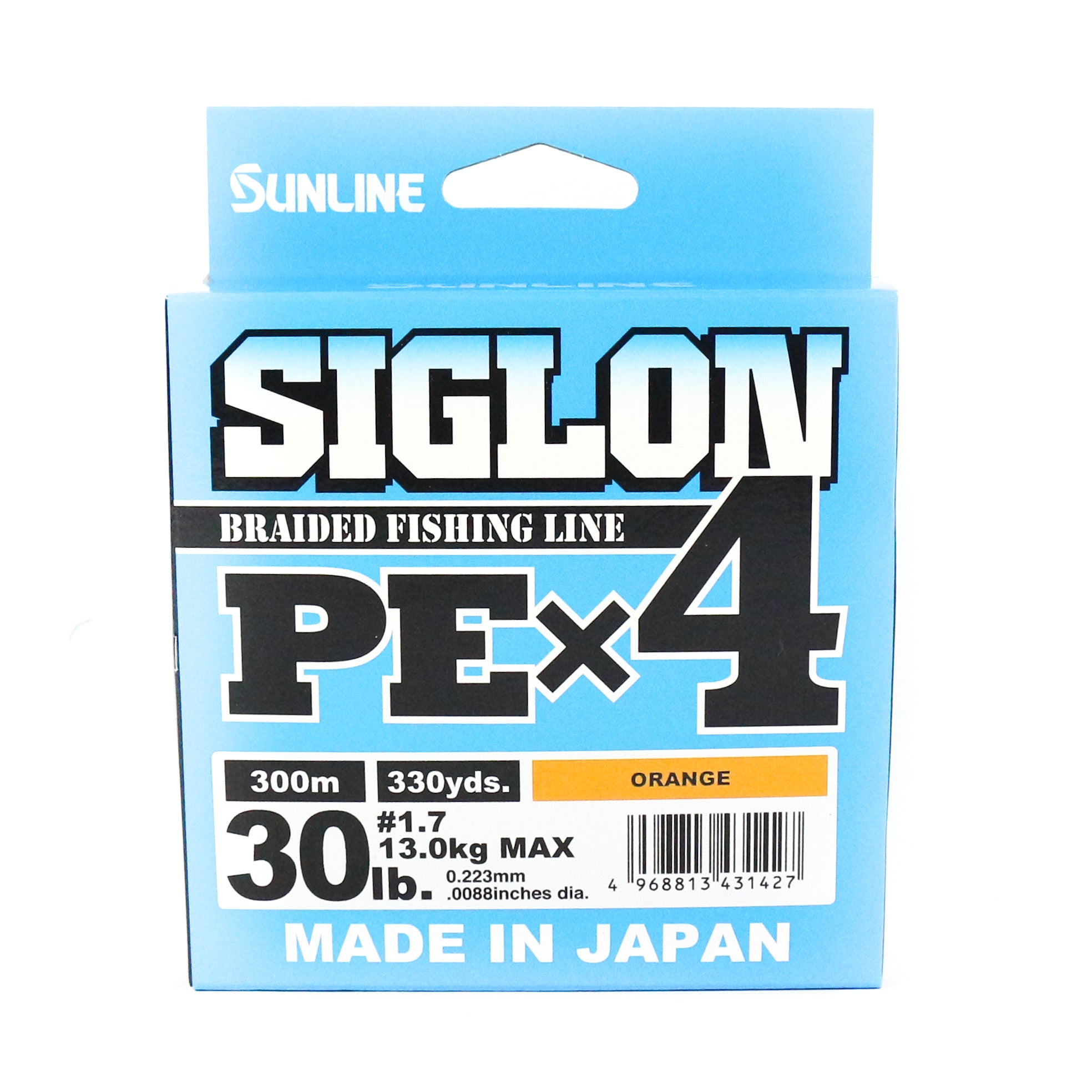 Sunline P.E Line X4 Siglon 300M P.E 1.7 30LB Orange (1427)