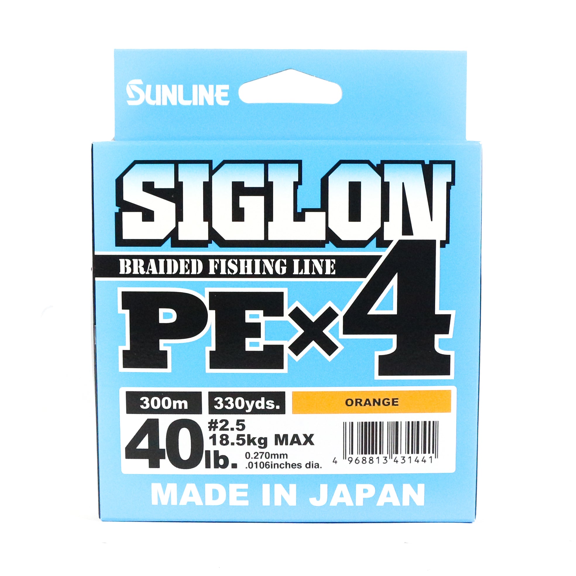 Sunline P.E Line X4 Siglon 300M P.E 2.5 40LB Orange (1441)
