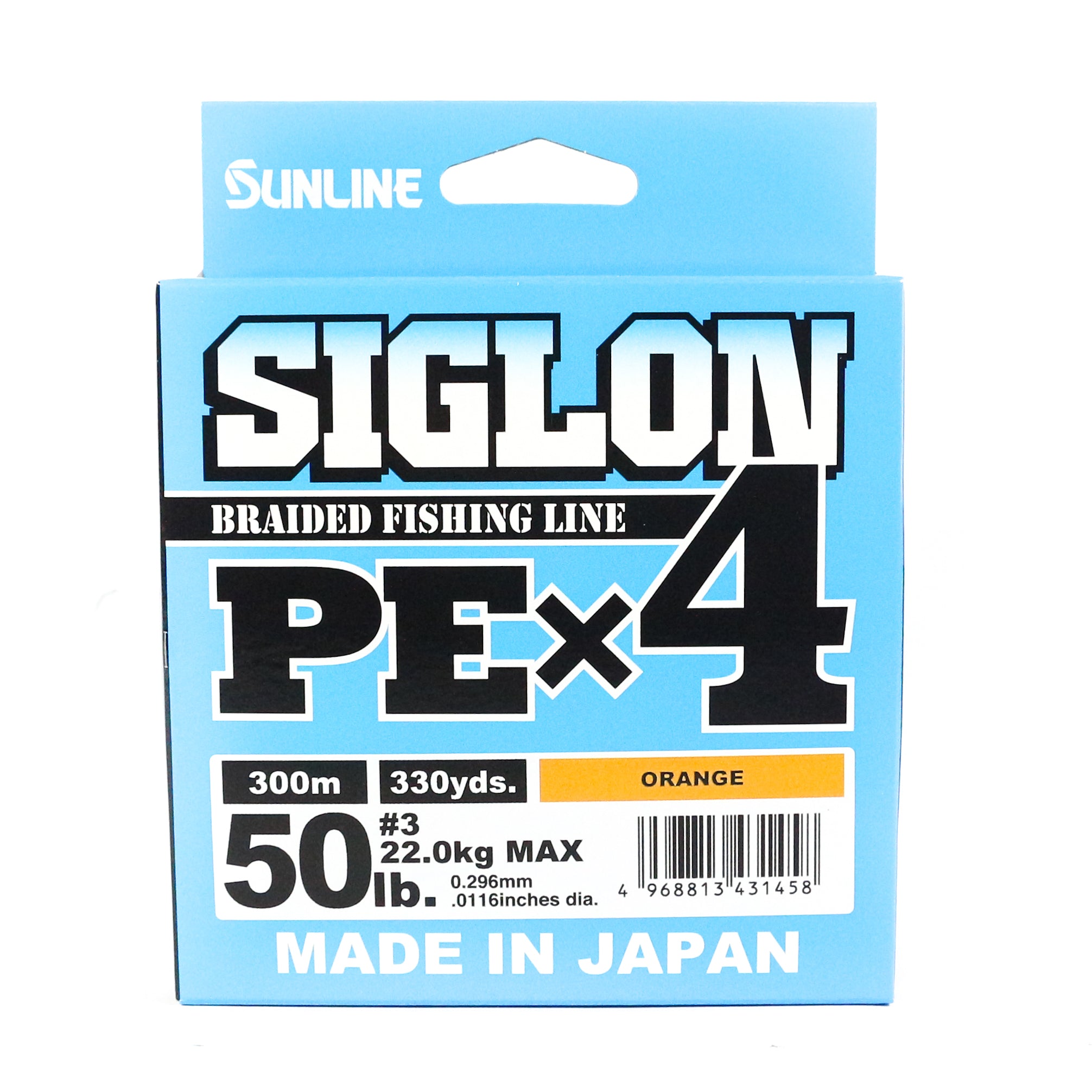 Sunline P.E Line X4 Siglon 300M P.E 3 50LB Orange (1458)