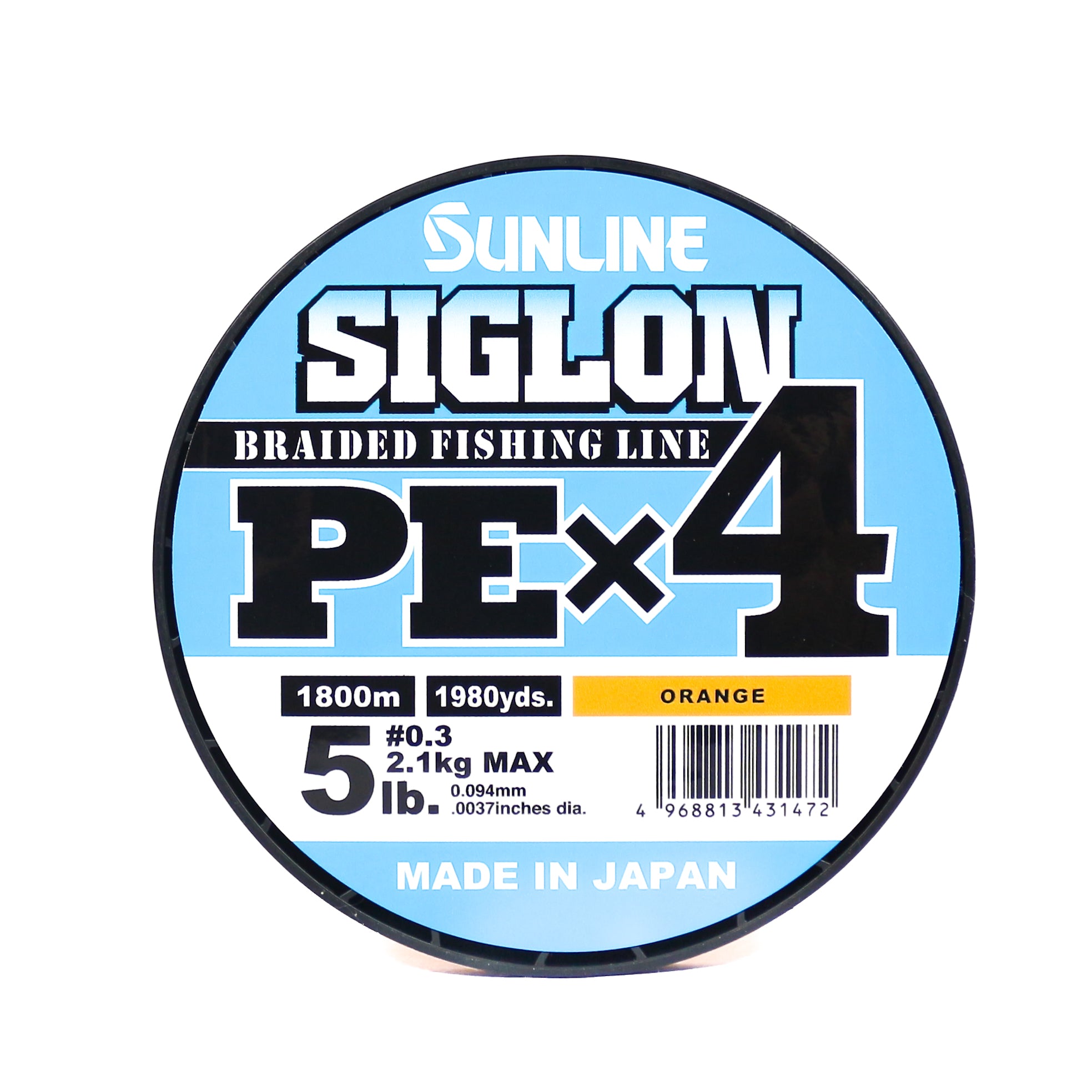 Sunline P.E Line X4 Siglon 1800M P.E 0.3 5LB Orange (1472)