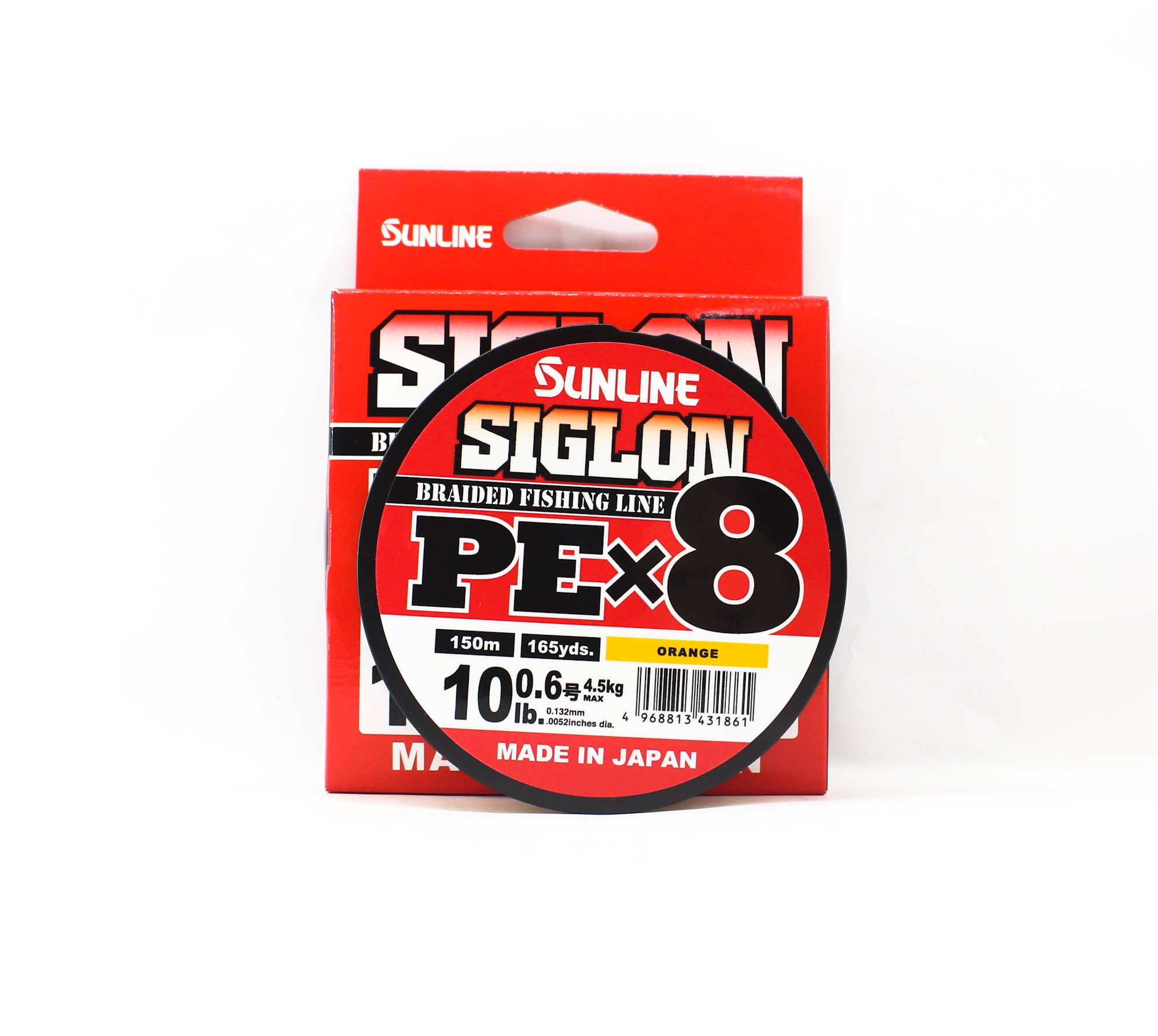 Sunline P.E Line X8 Siglon 150M P.E 0.6 10LB Orange (1861)