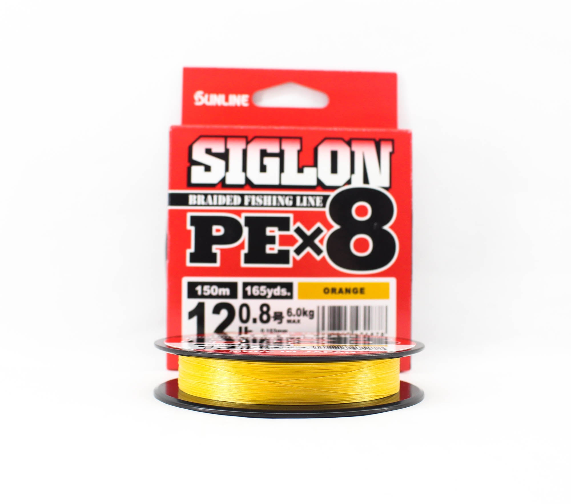 Sunline P.E Line X8 Siglon 150M P.E 0.8 12LB Orange (1878)