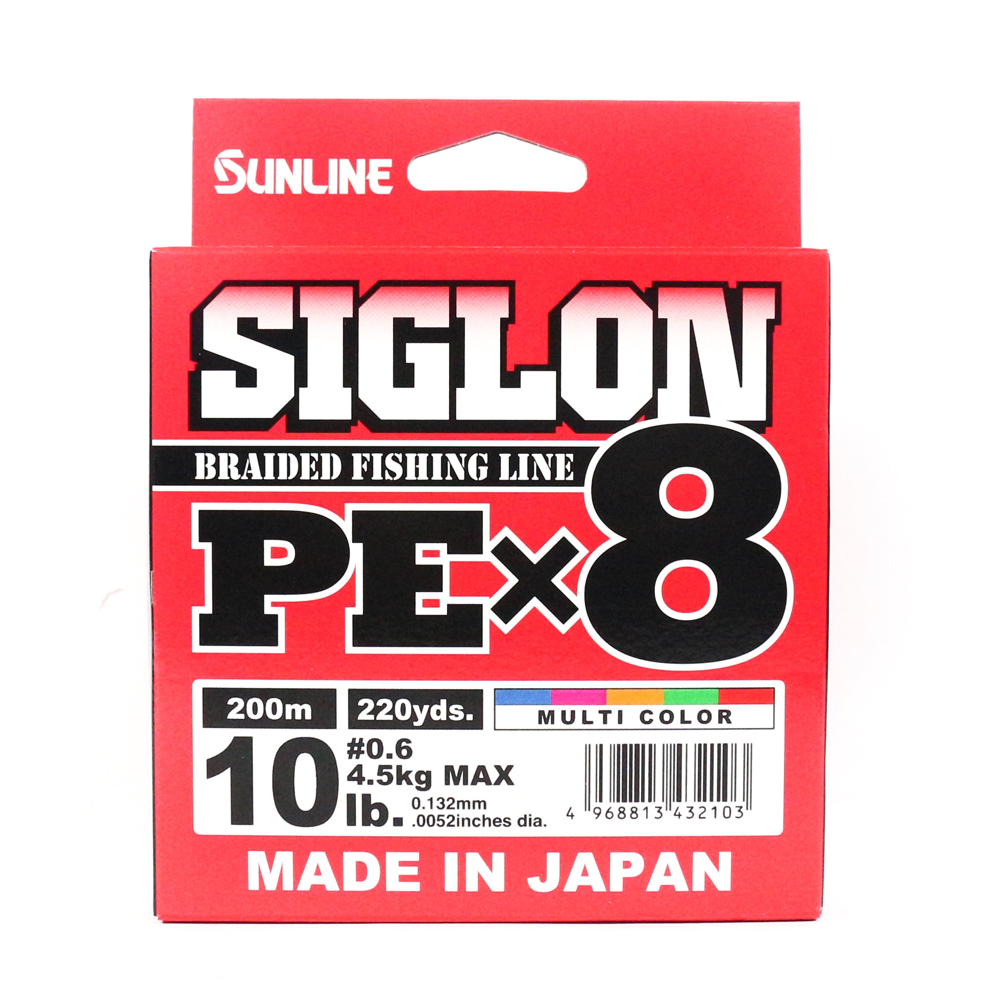 Sunline P.E Line X8 Siglon 200M P.E 0.6 10LB Multi (2103)