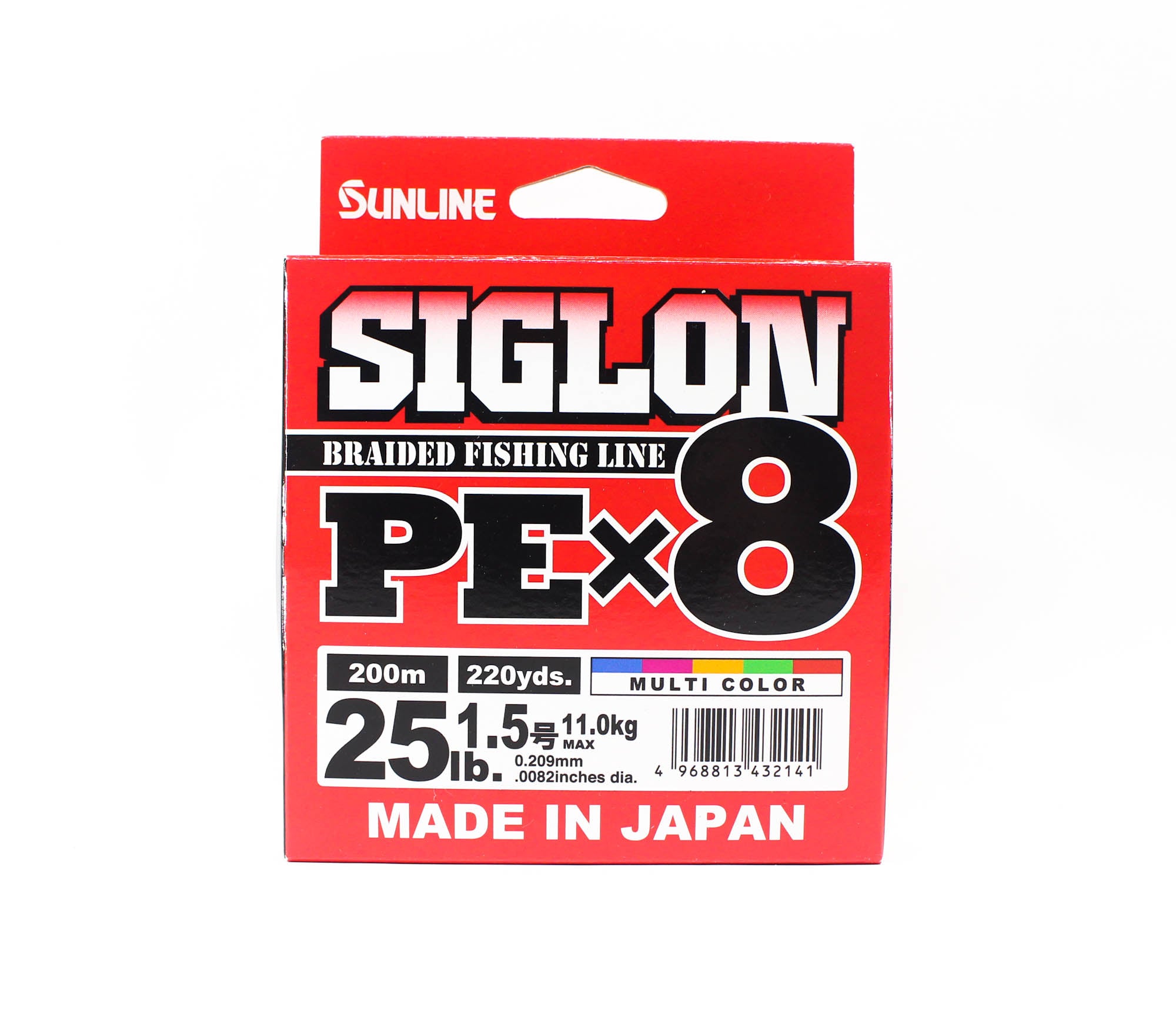 Sunline P.E Line X8 Siglon 200M P.E 1.5 25LB Multi (2141)