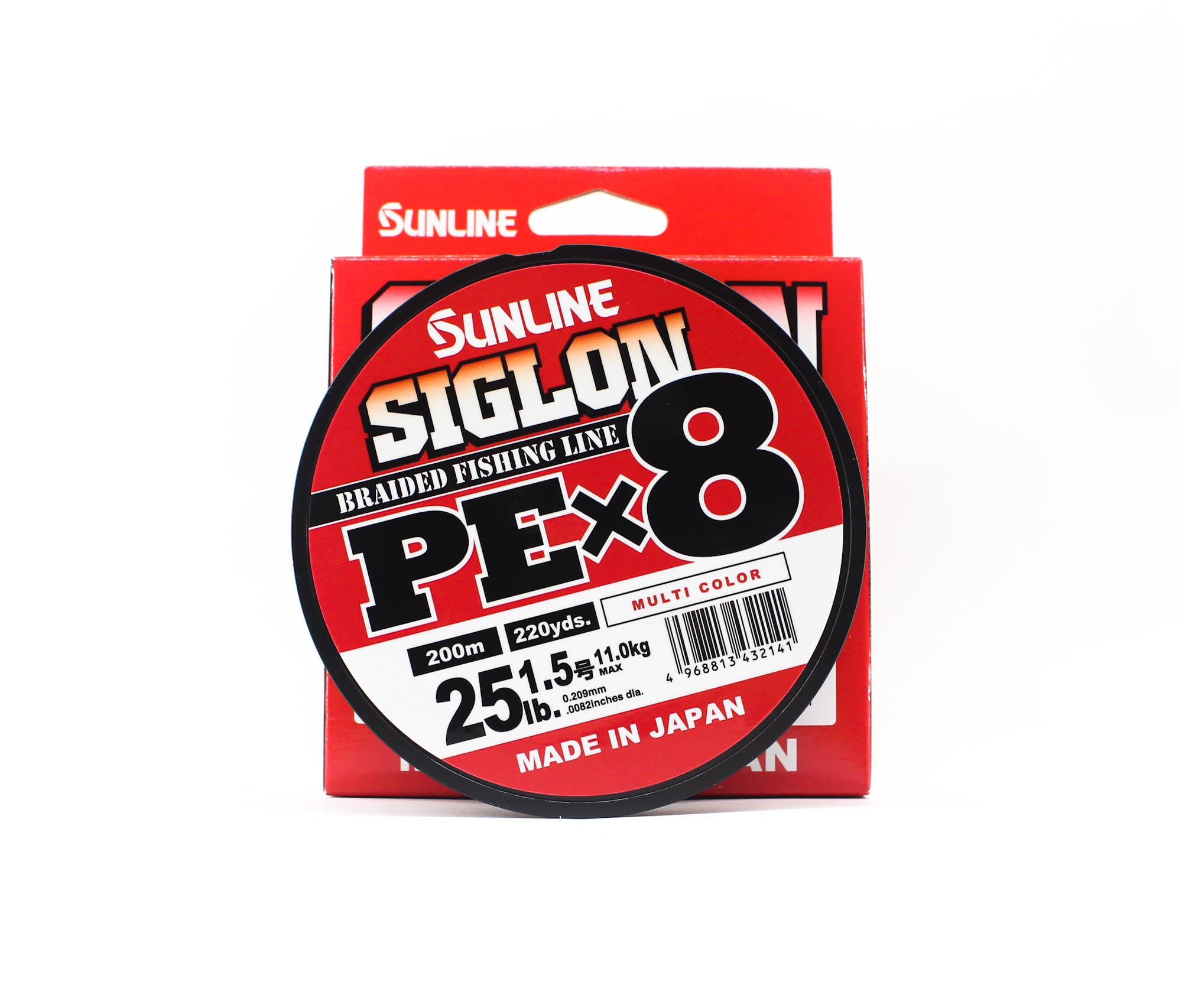 Sunline P.E Line X8 Siglon 200M P.E 1.5 25LB Multi (2141)