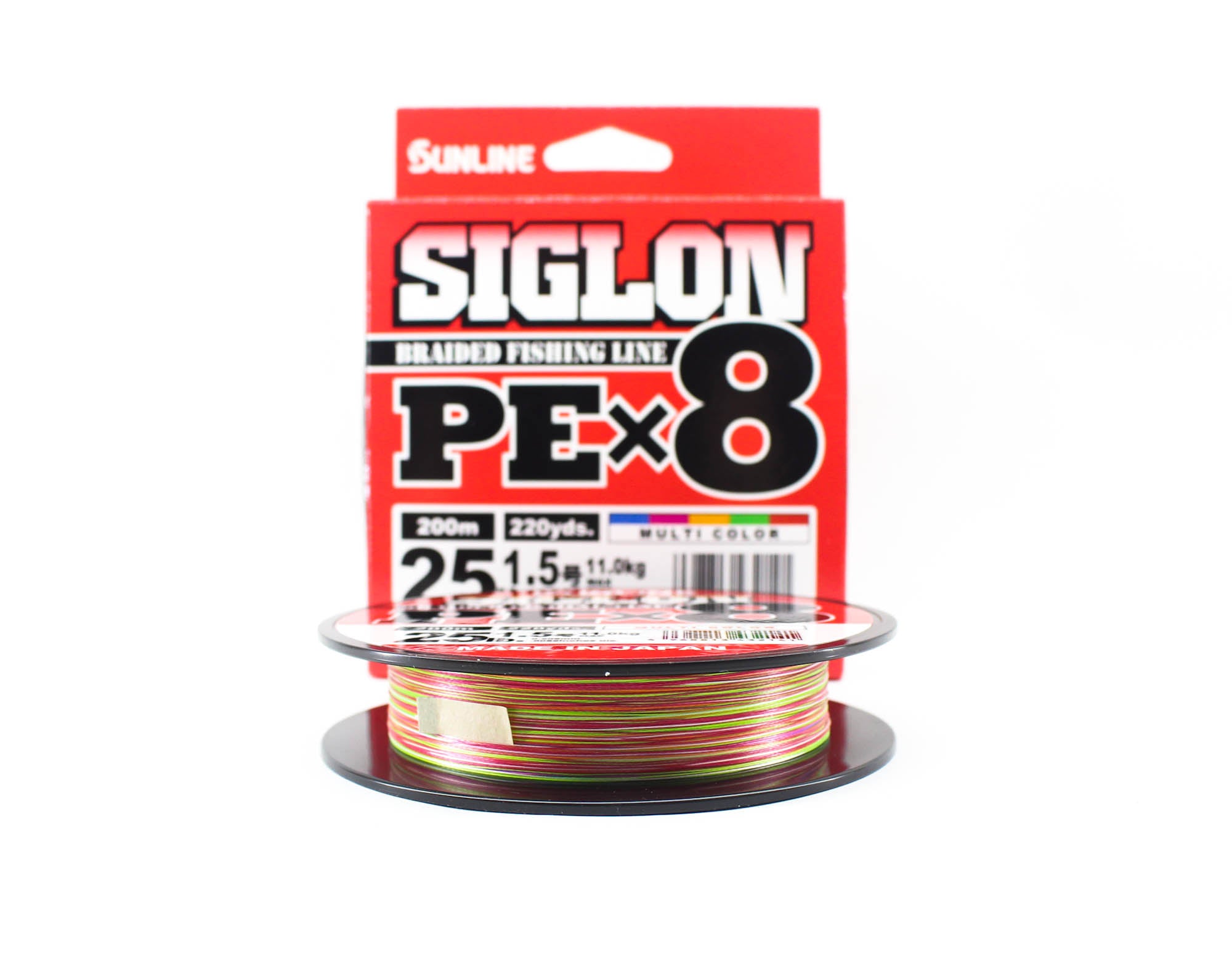 Sunline P.E Line X8 Siglon 200M P.E 1.5 25LB Multi (2141)