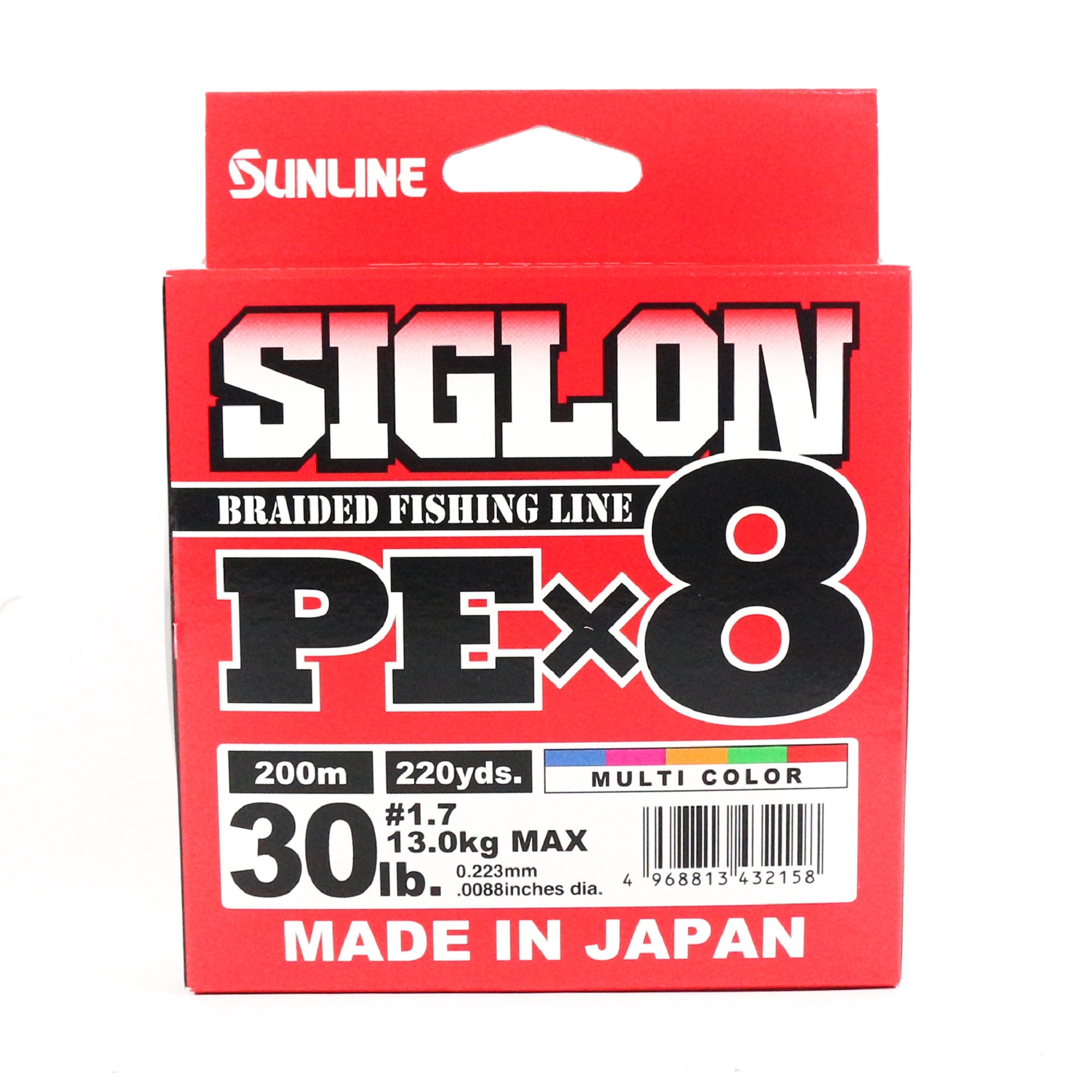 Sunline P.E Line X8 Siglon 200M P.E 1.7 30LB Multi (2158)