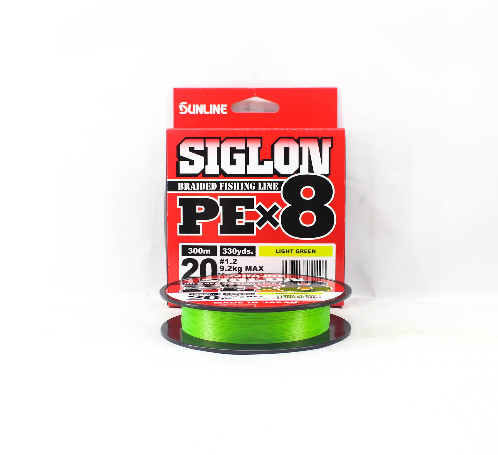 Sunline P.E Line X8 Siglon 300M P.E 1.2 20LB Lime Green (2226)