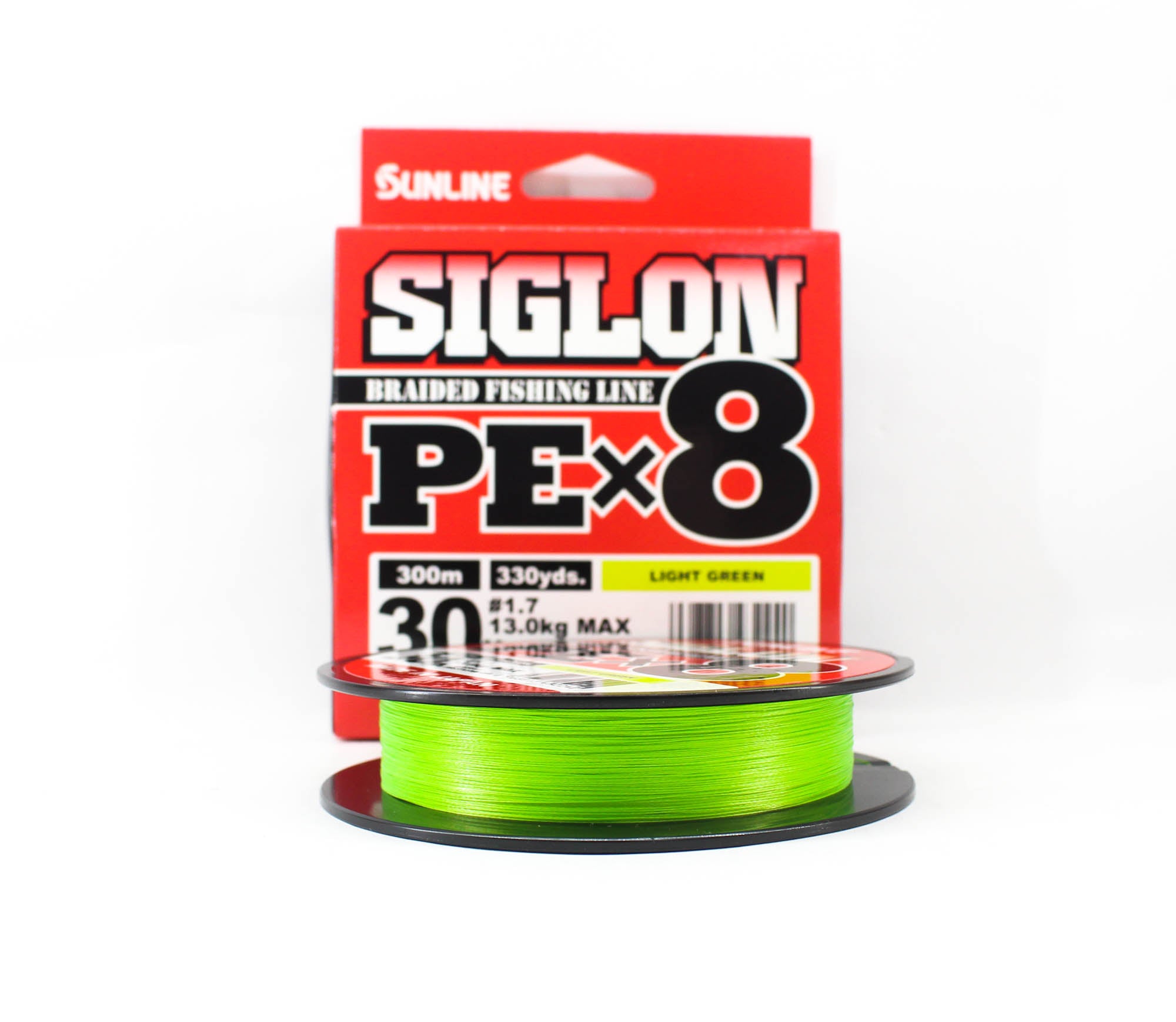 Sunline P.E Line X8 Siglon 300M P.E 1.7 30LB Lime Green (2240)