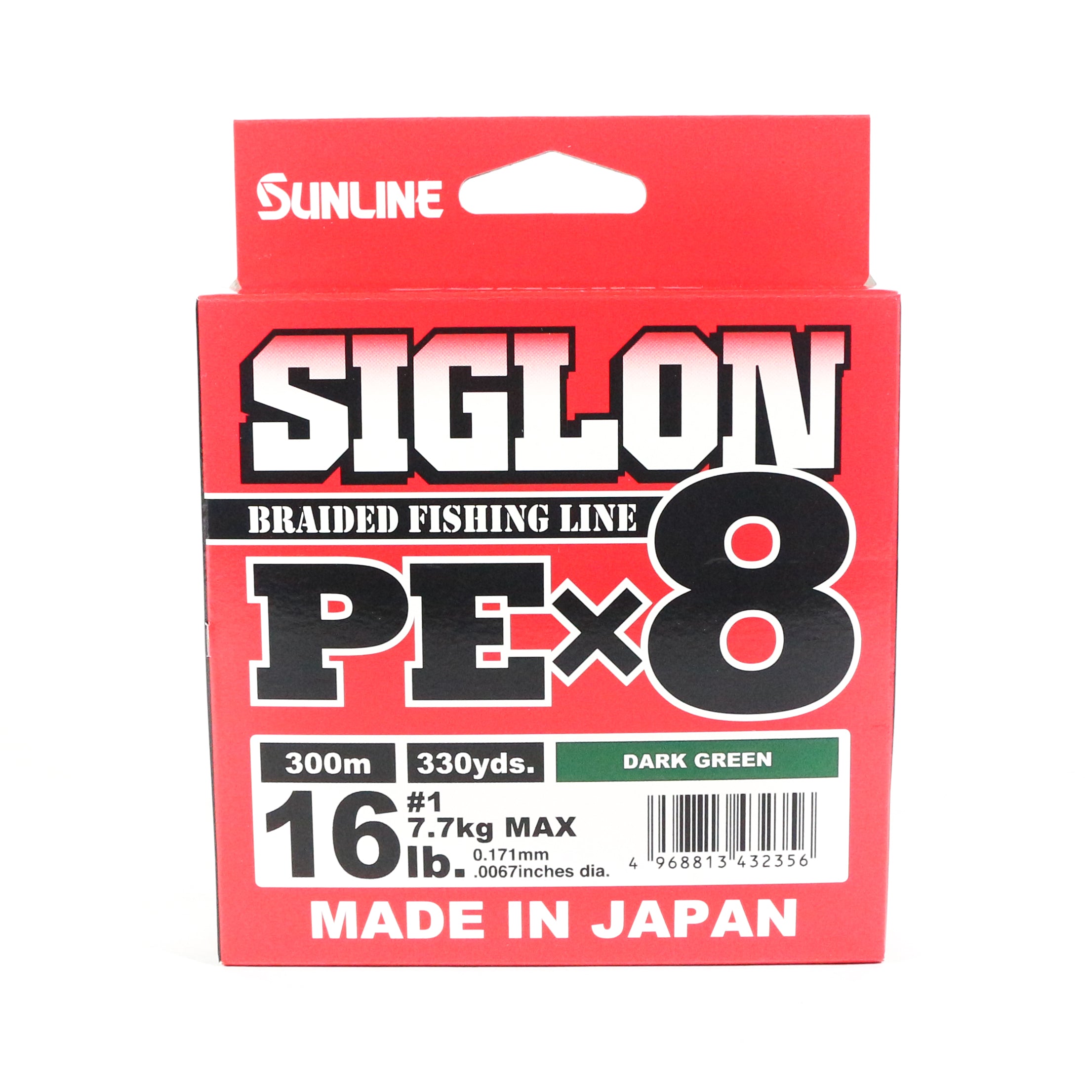 Sunline P.E Line X8 Siglon 300M P.E 1 16LB Dark Green (2356)