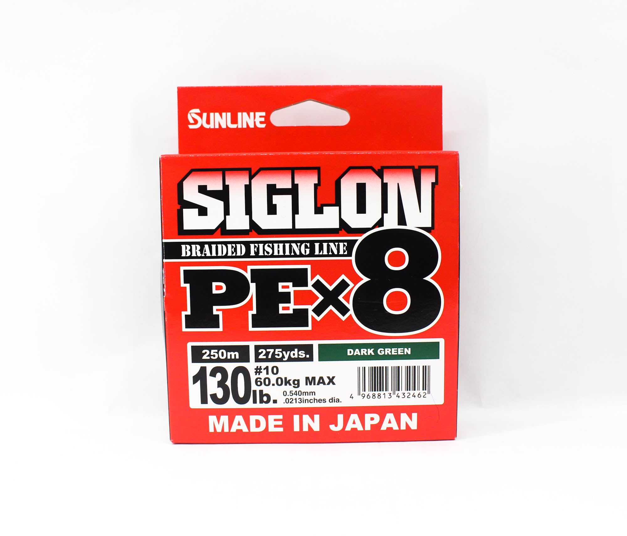 Sunline P.E Line X8 Siglon 250M P.E 10 130LB Dark Green (2462)